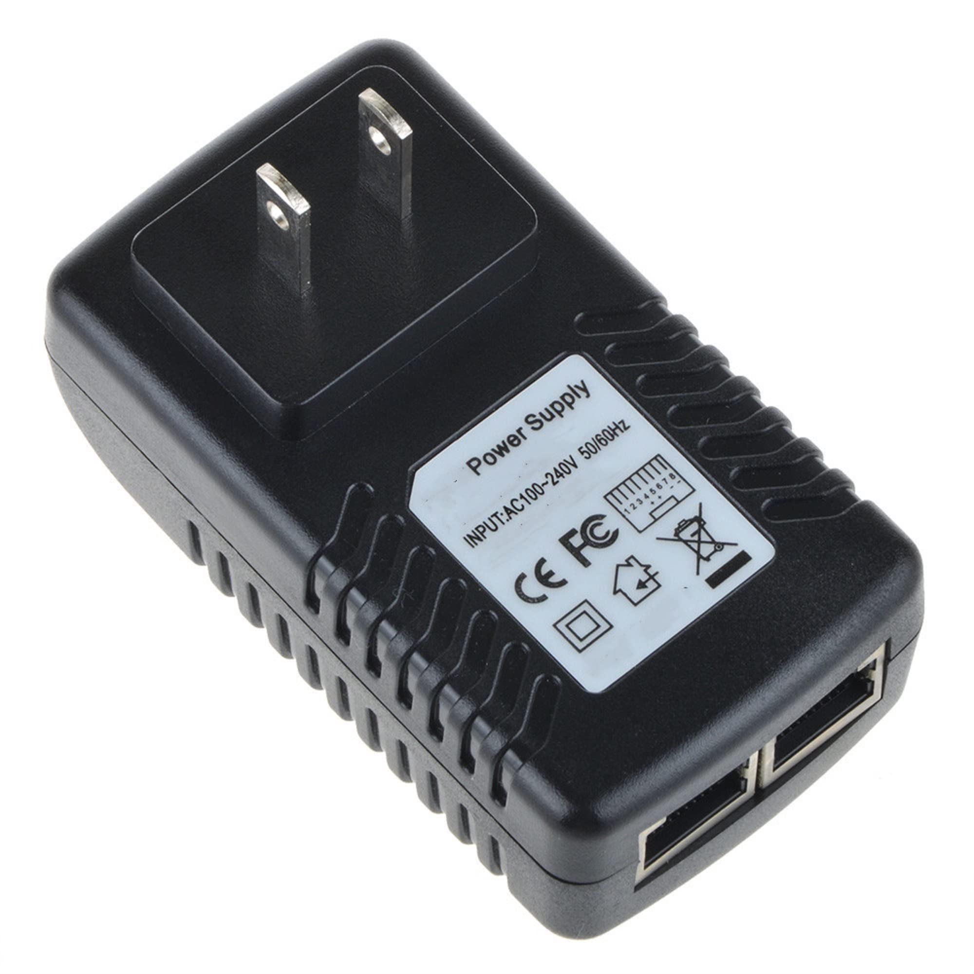Digipartspower 48V 0.5A Poe Injector Over Ethernet Adapter Power For Wireless Access Point Ap