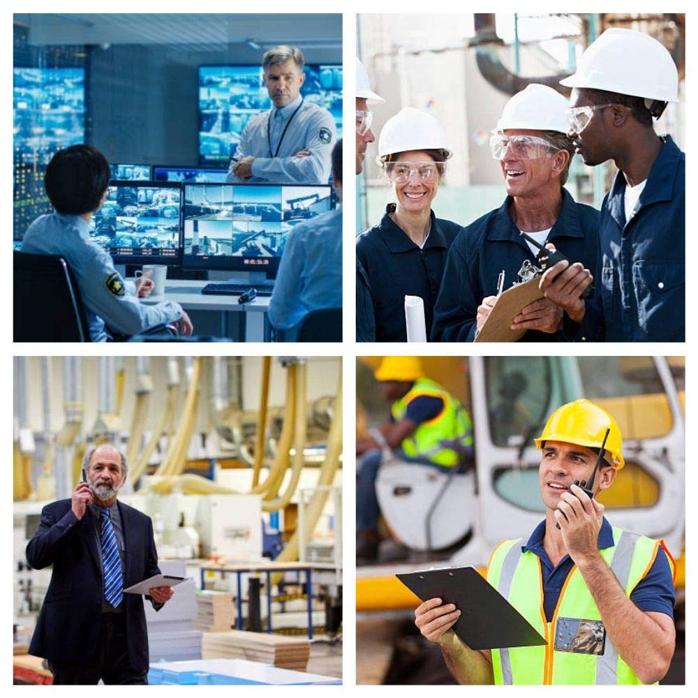 Radioddity Ga 2S Long Range Walkie Talkies For Adults Uhf Two Way Radio Rechargeable With Micro Usb Charging + Air Acoustic Earp