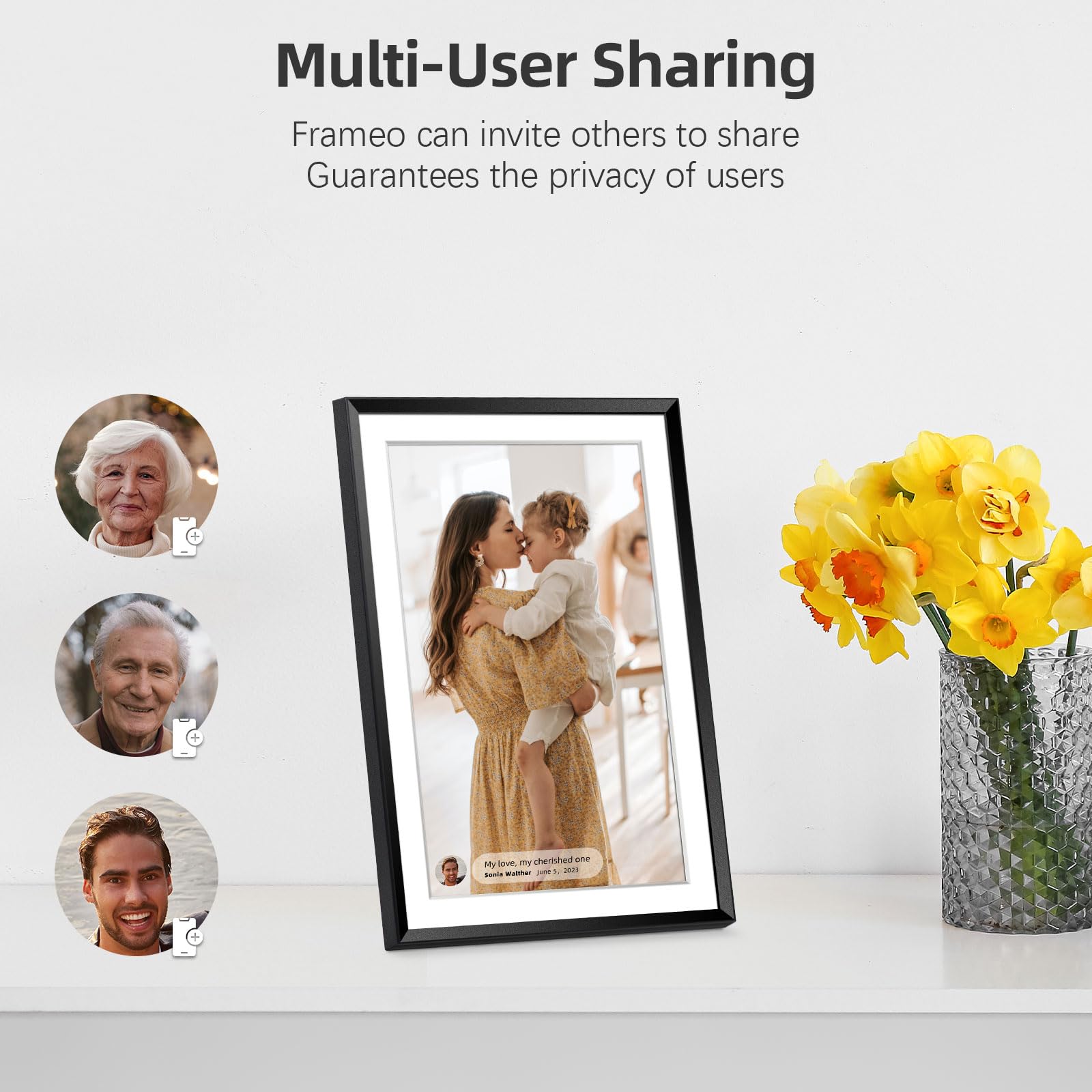 Eptusmey Digital Picture Frame:Built In 32Gb| Wifi Digital Photo Frame With 10.1'' Hd Touch Display, Send Picture/Video Via Fram