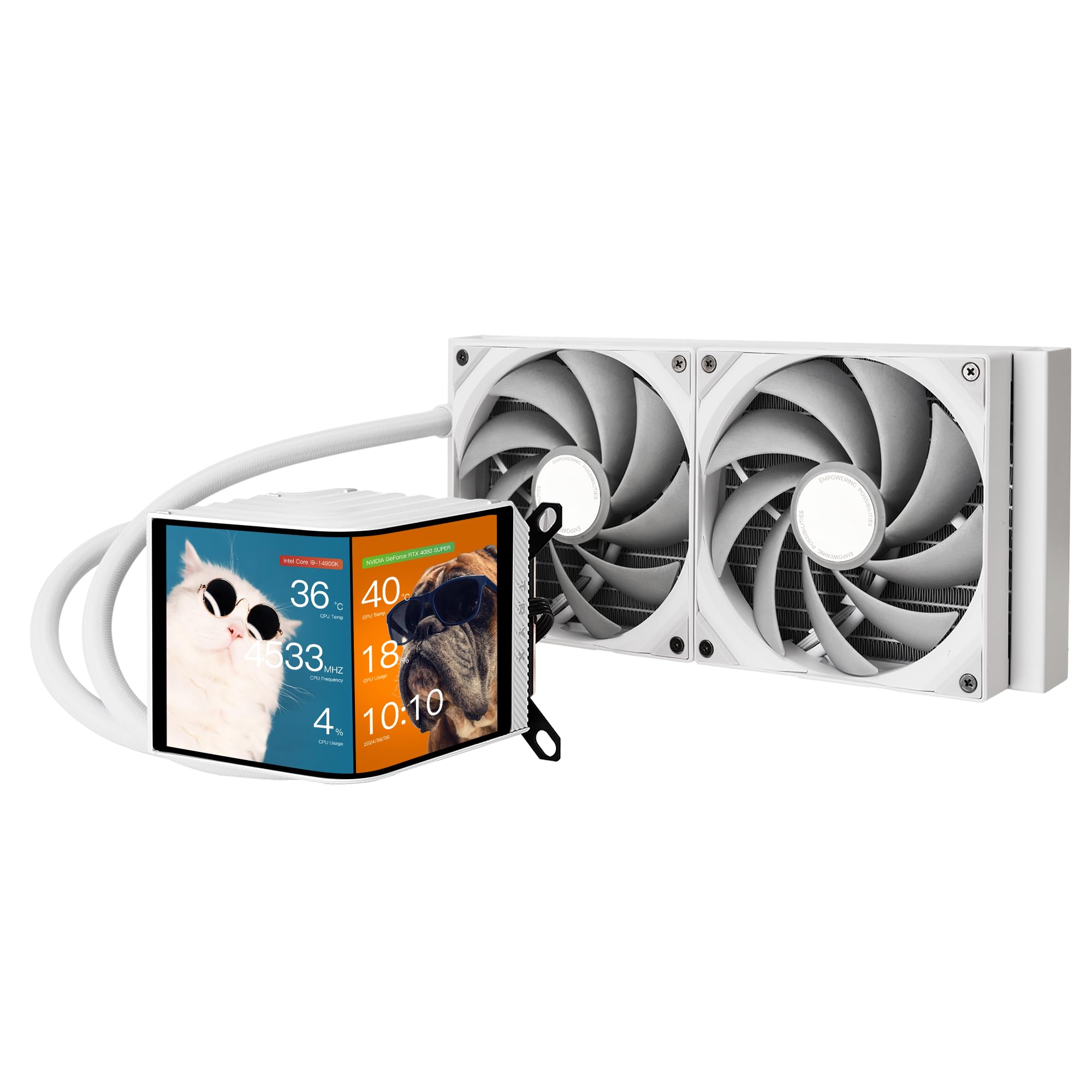 TRYX Fan LP280NDS2MG0W PANORAMA 280 AIO Liquid Cooler White Retail