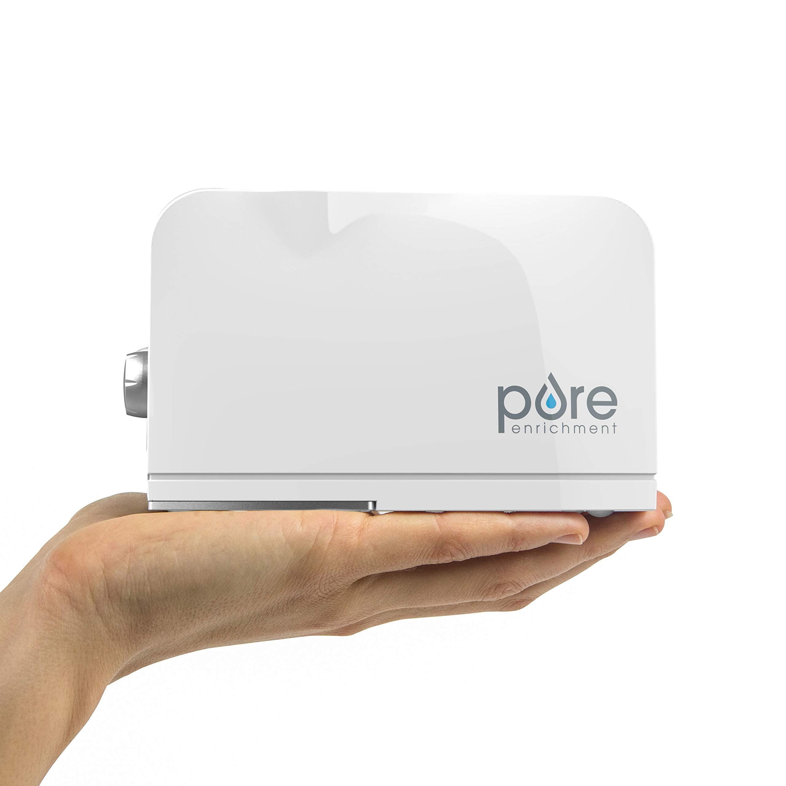 Pure Enrichment MistAire Travel Ultrasonic Cool Mist Humidifier, 1.1 lb, White, Model PEHUMINI-2, Portable with Auto Shut-Off & Mood Light