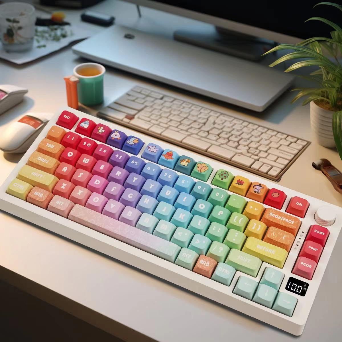 Ilycheegami Pbt Material Xda Keycap Dye Sublimation Universal Mechanical Keyboard Keycaps Compatible With Cherry Mx Switches,Gat