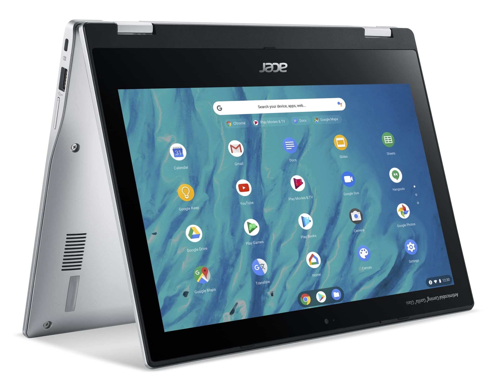 Acer Spin 311 2H 11.6'' 2 In 1 Touchscreen Chromebook (Intel 4 Core Celeron N4000, 64Gb Emmc, 4Gb Ram, Stylus, Webcam, Ips) Flip