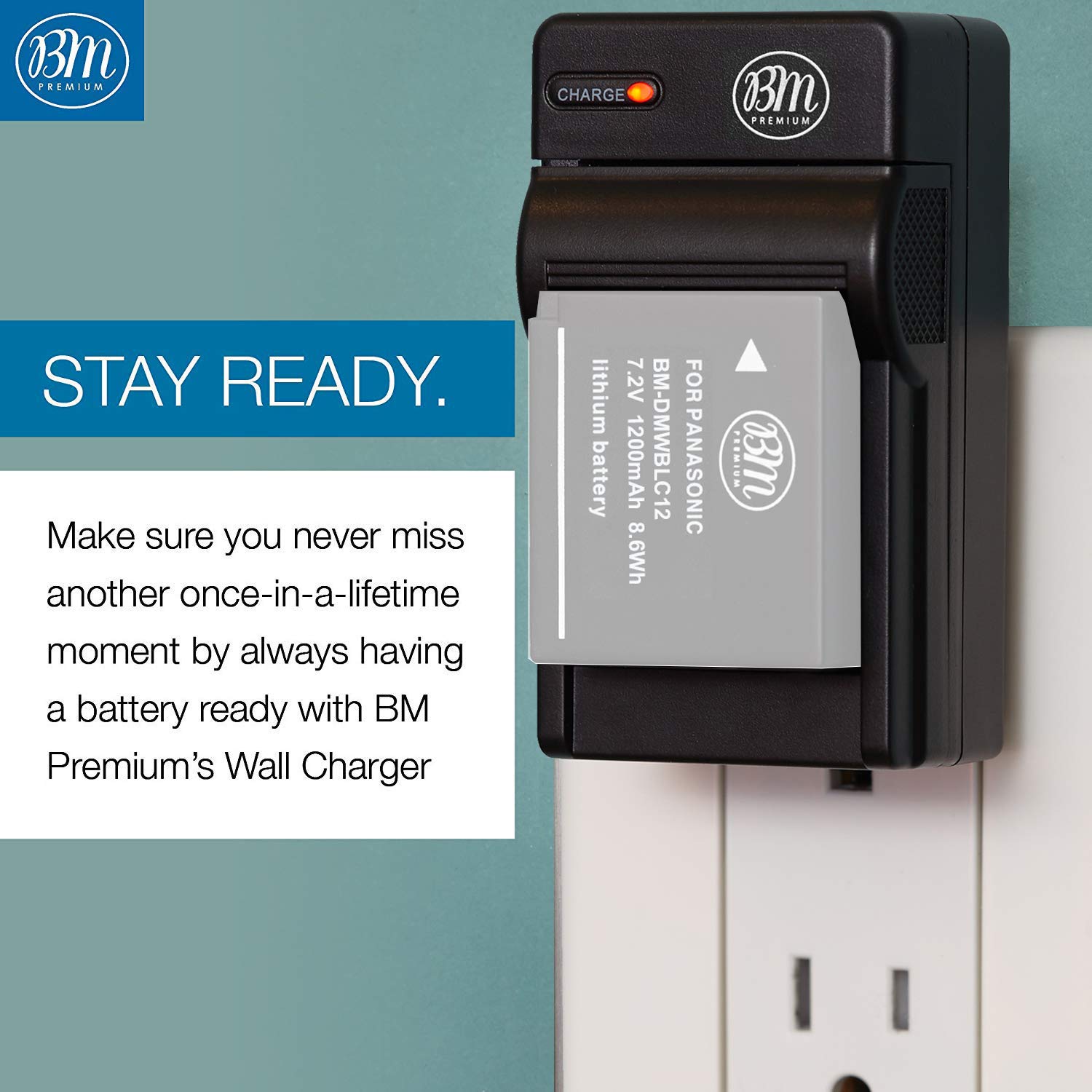 BM Premium NB8L Battery Charger for Canon PowerShot A2200 is, A3000 is, A3100 is, A3200 is, A3300 is Digital Camera