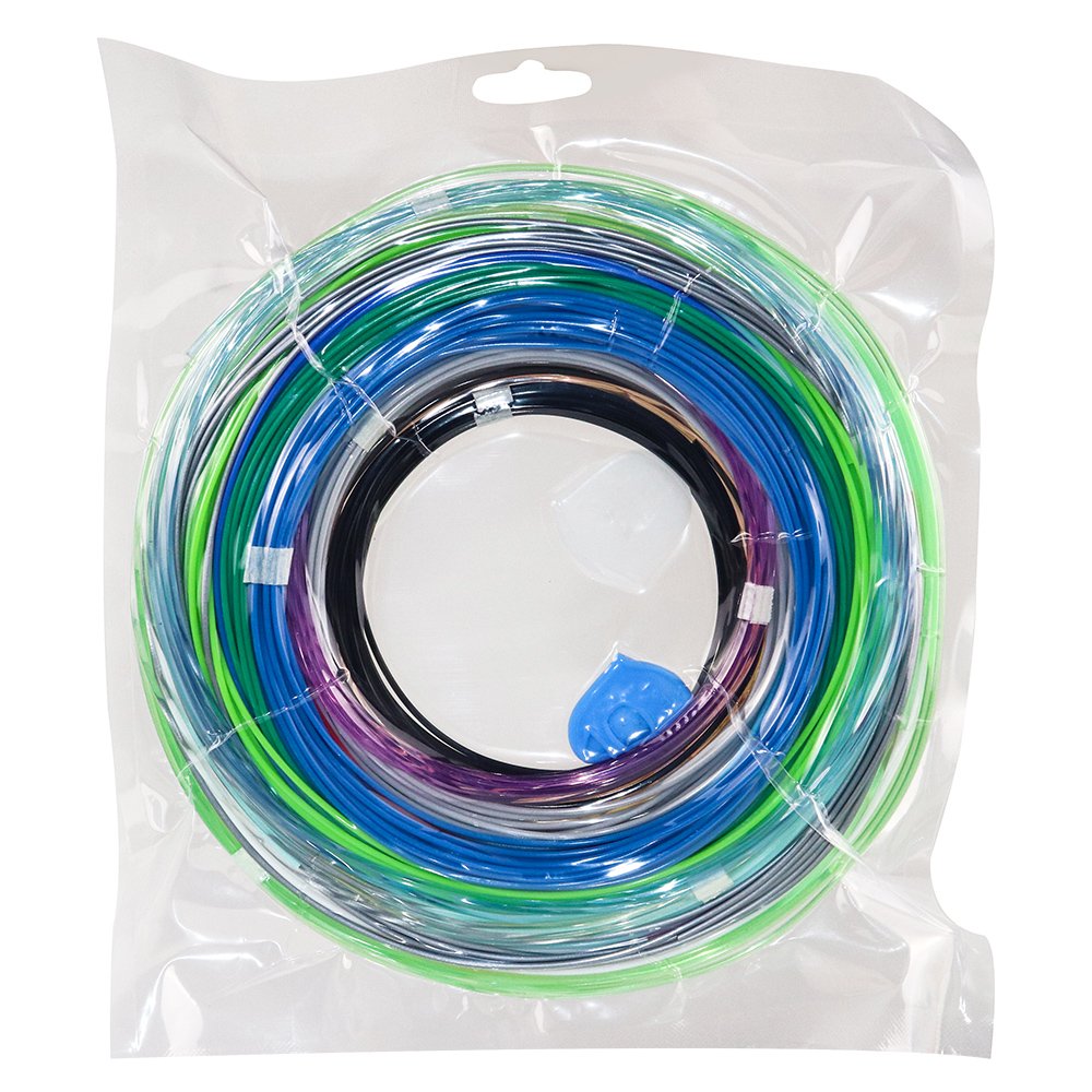 28Colors Pla 3D Printing Pen Filament Refill, Each Color 10 Feet, Total 280 Feet, Extra Gift With 2 Finger Caps By Mkoem