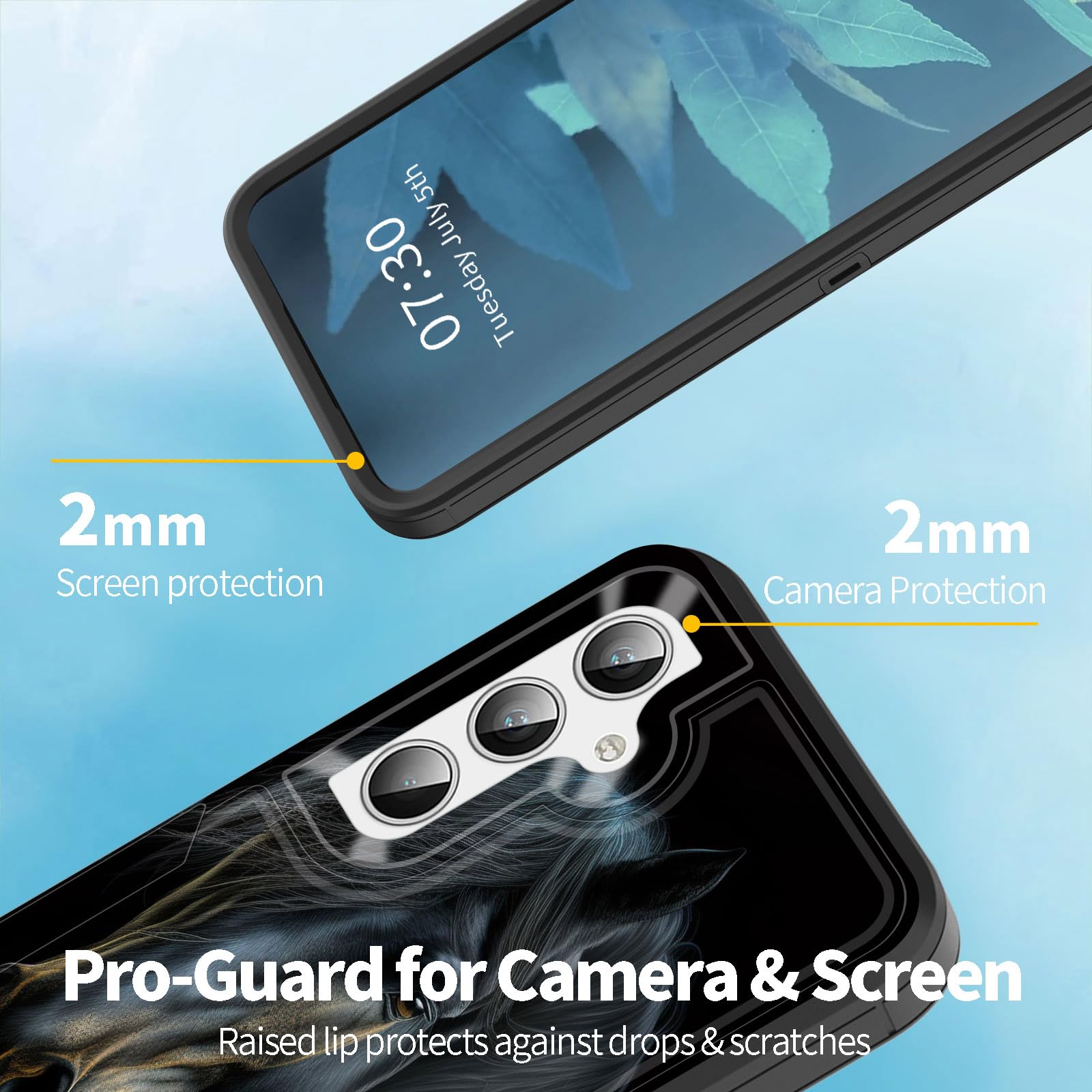 Bfukvou For Galaxy A35 5G Case, Dust-Proof Port Cover, Full Body Silicone Rubber Covered, Non-Slip Drop-Proof Phone Case For Sam