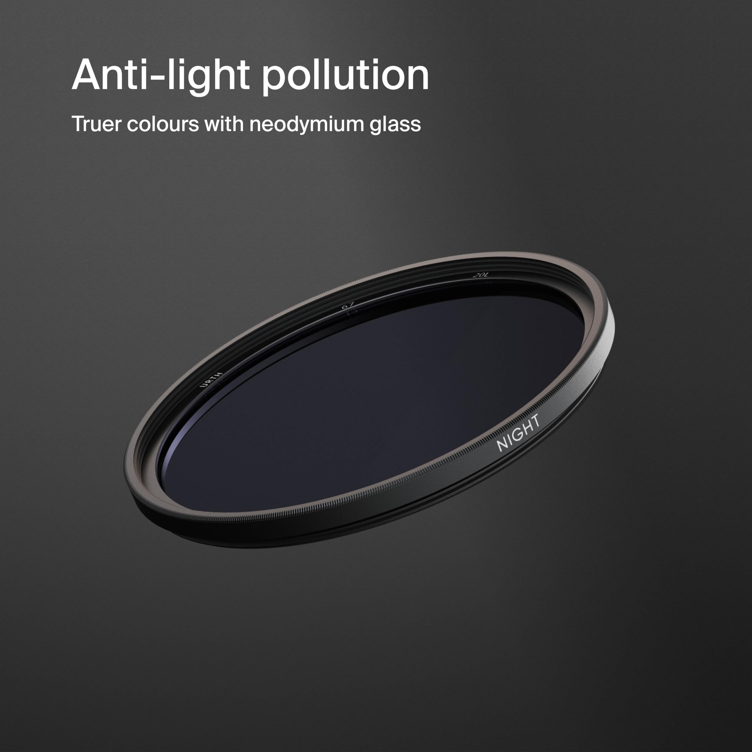 Urth 95mm Neutral Night Plus+ Lens Filter Neodymium Light Pollution Reduction Black UNGTPL95