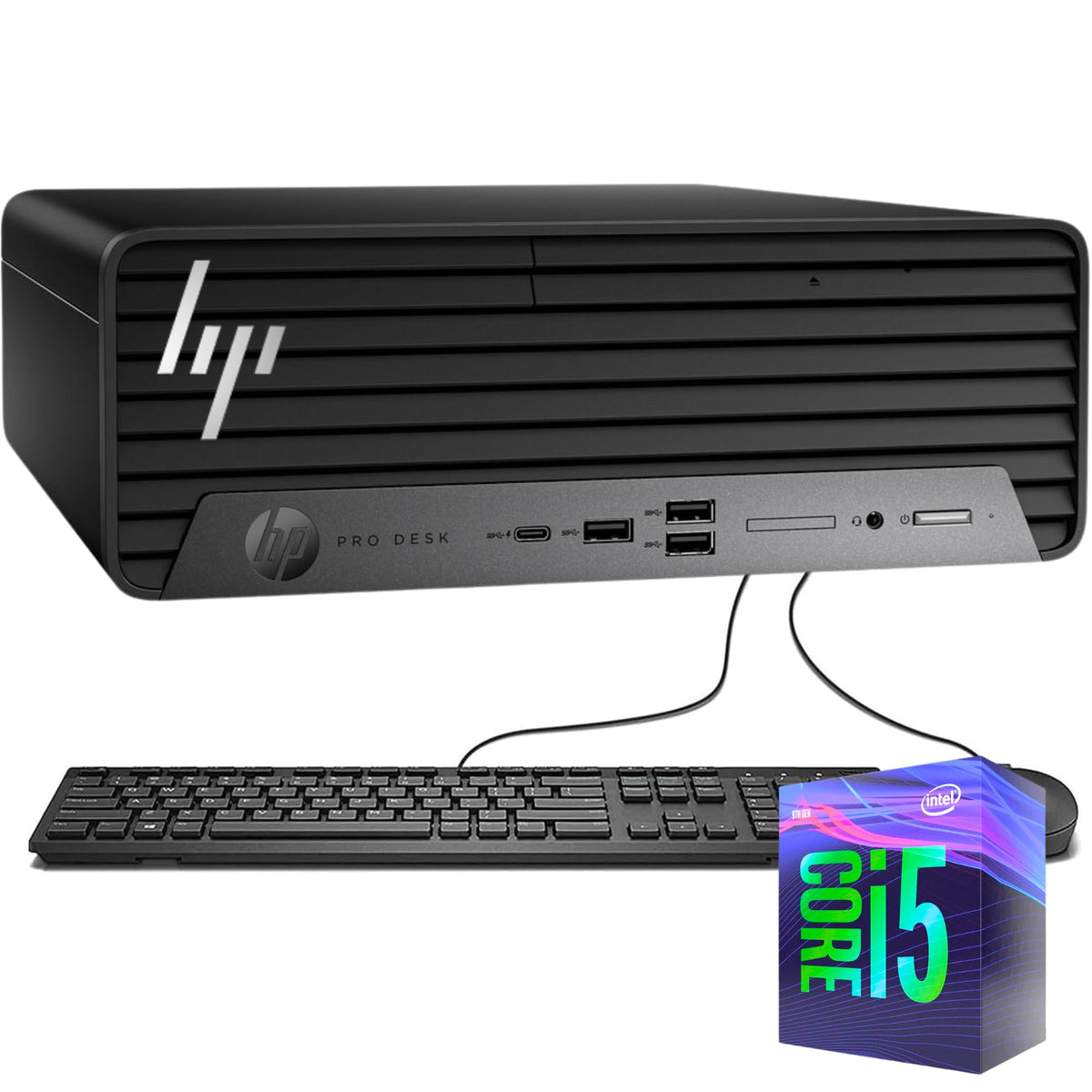 Hp Compact Core-I5 Business Desktop  64Gb Ram  1Tb Ssd | Prodesk 400 G9 Small Form Factor, Support 4K, Type-C, Rj-45, Wired Keyb