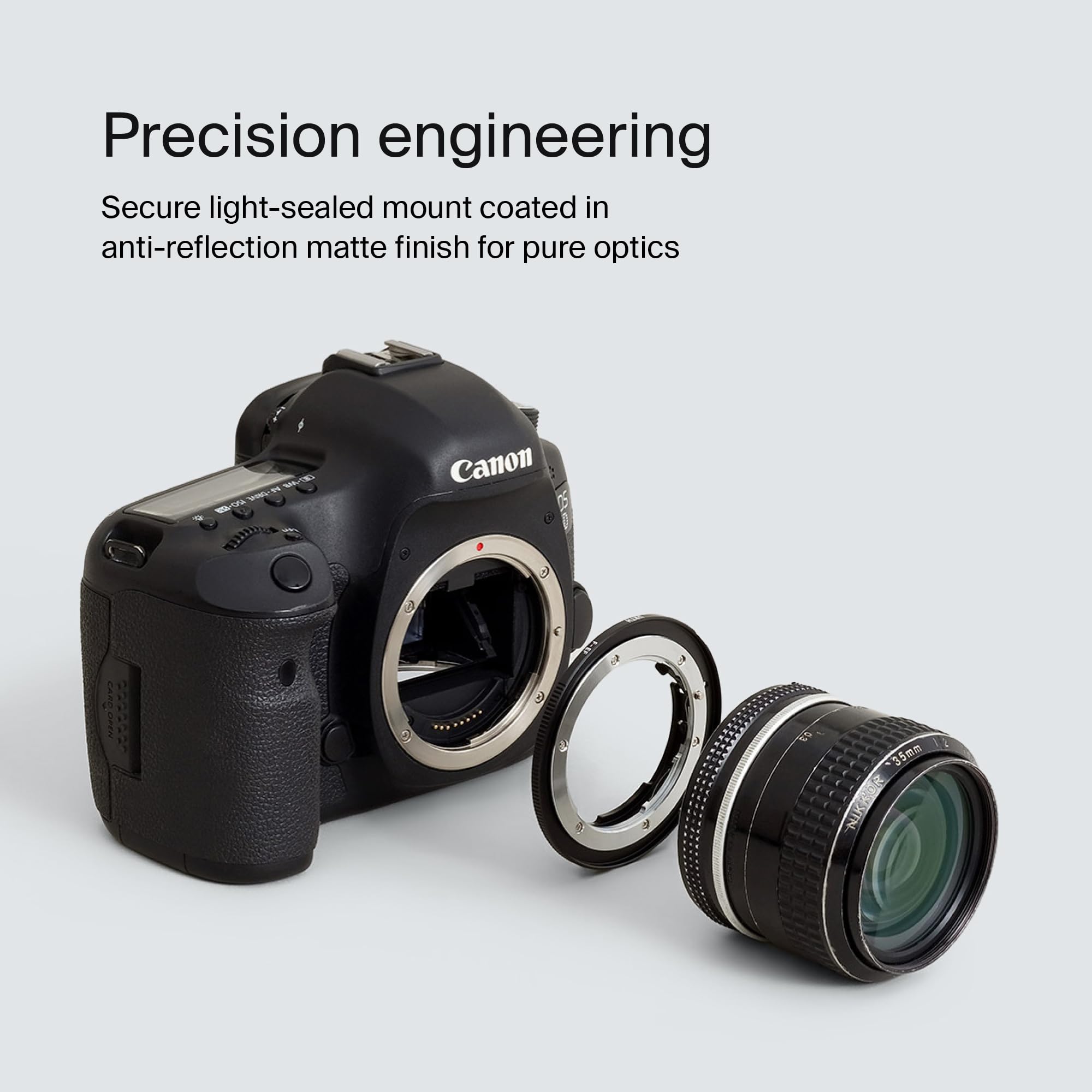 Urth Lens Mount Adapter: Compatible For Nikon F Lens To Canon (Ef/Ef S) Camera Body