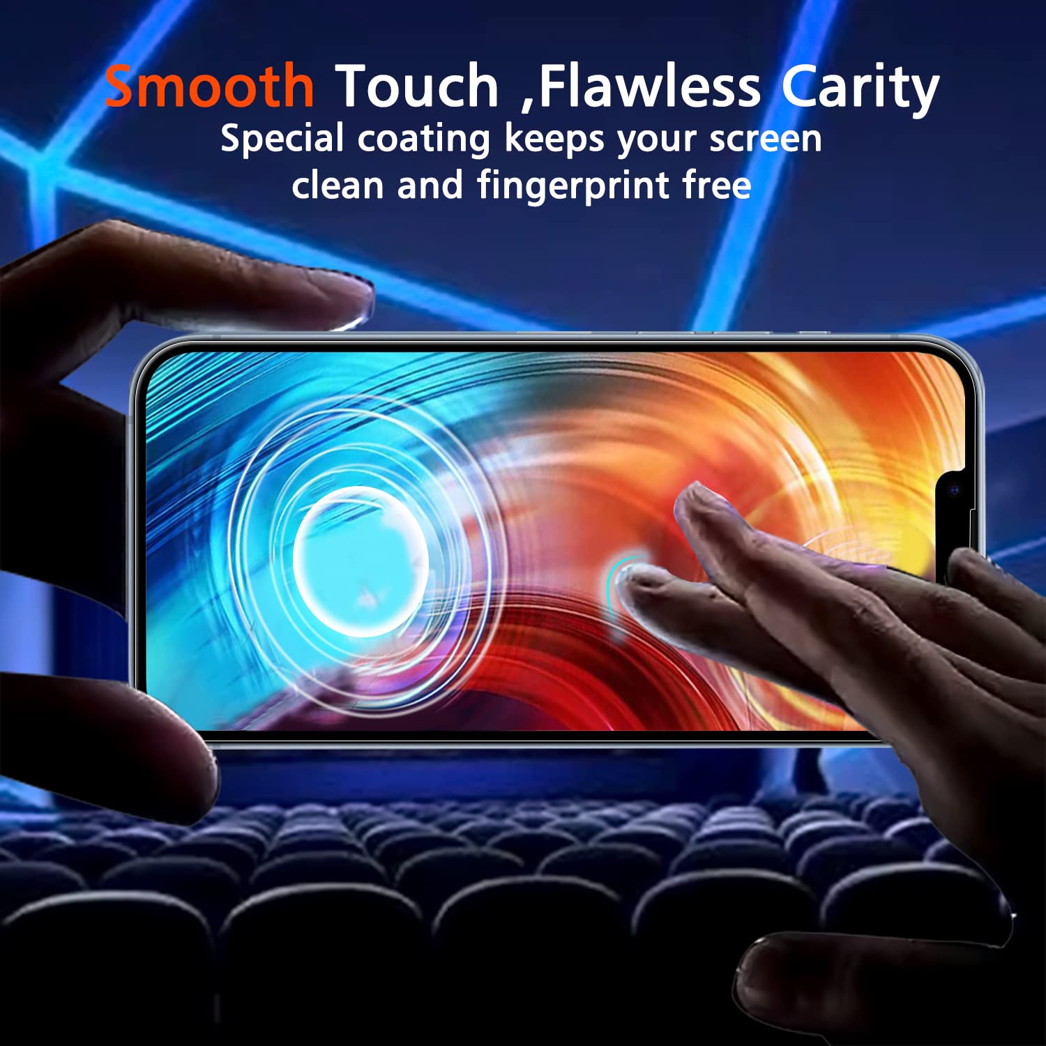 Ferilinso 3 Pack Screen Protector For Iphone 14 Plus Iphone 14 Pro Max With 2 Pack Tempered Glass Camera Lens Protector Phone Ca