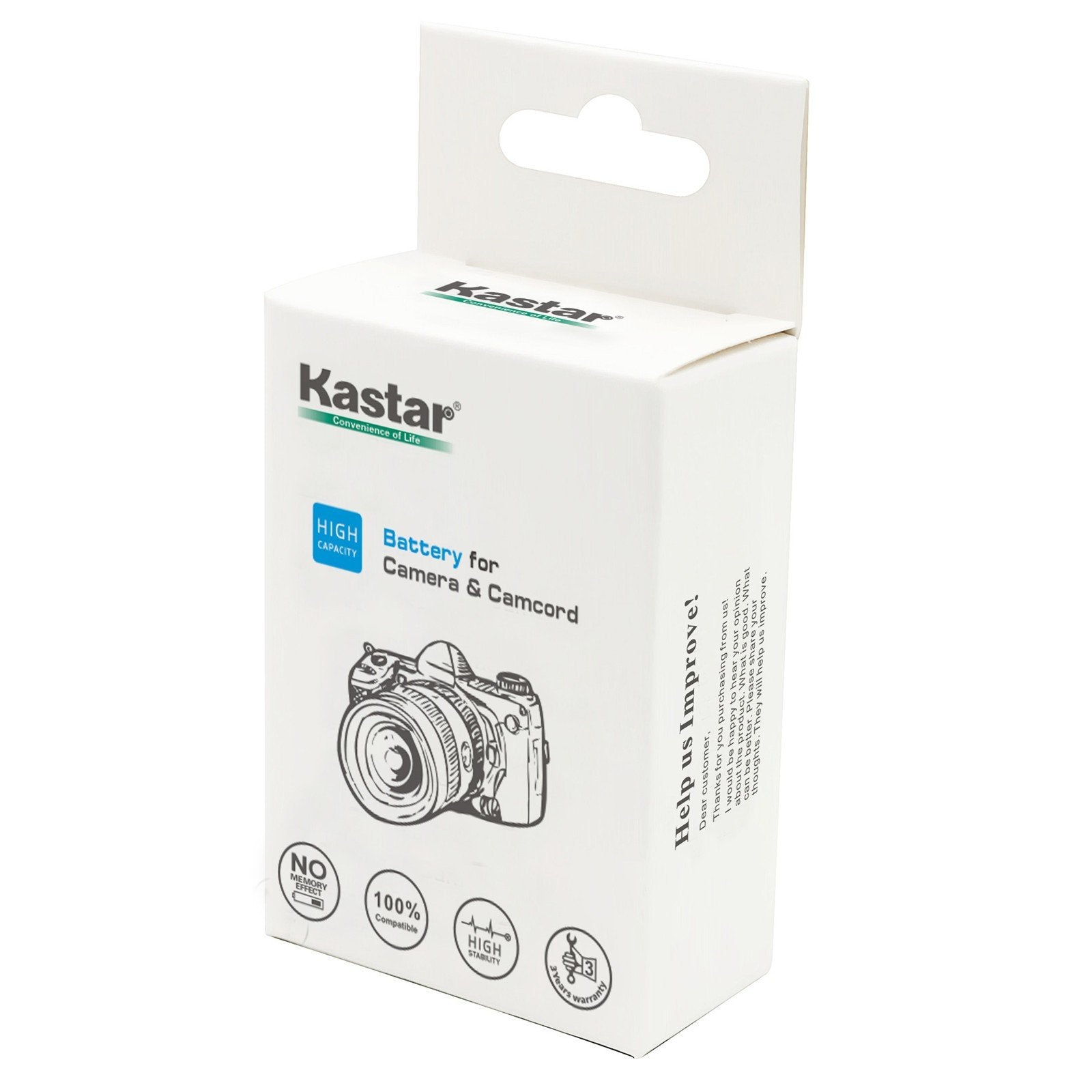 Kastar NP-BG1 Battery Pack for Sony NP-BG1, NP-FG1 Cameras - Rechargeable Type G Battery