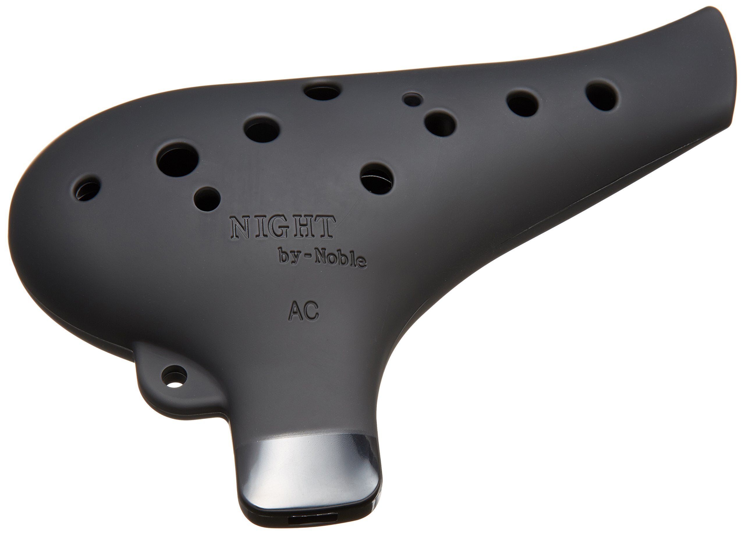 NIGHTオカリナ Alto C Tone Ocarina, Black Rubber Finish, Model N/N-プラACB, Plastic