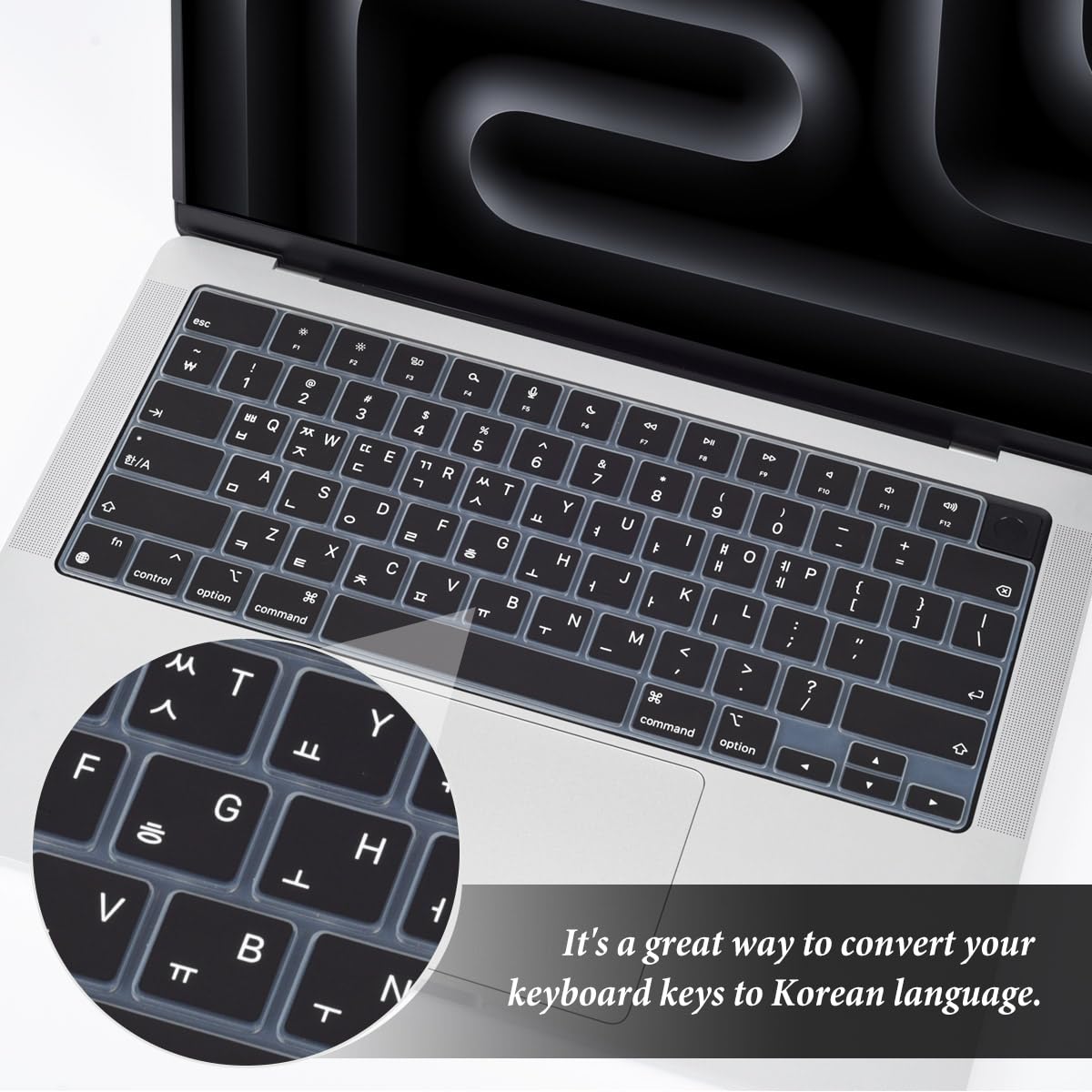 Korean Silicone Keyboard Cover Skin For 2023 2022 2021 14.2 Inch Apple Macbook Pro 14 A2992 A2918 A2442 A2779/16.2 Inch Macbook