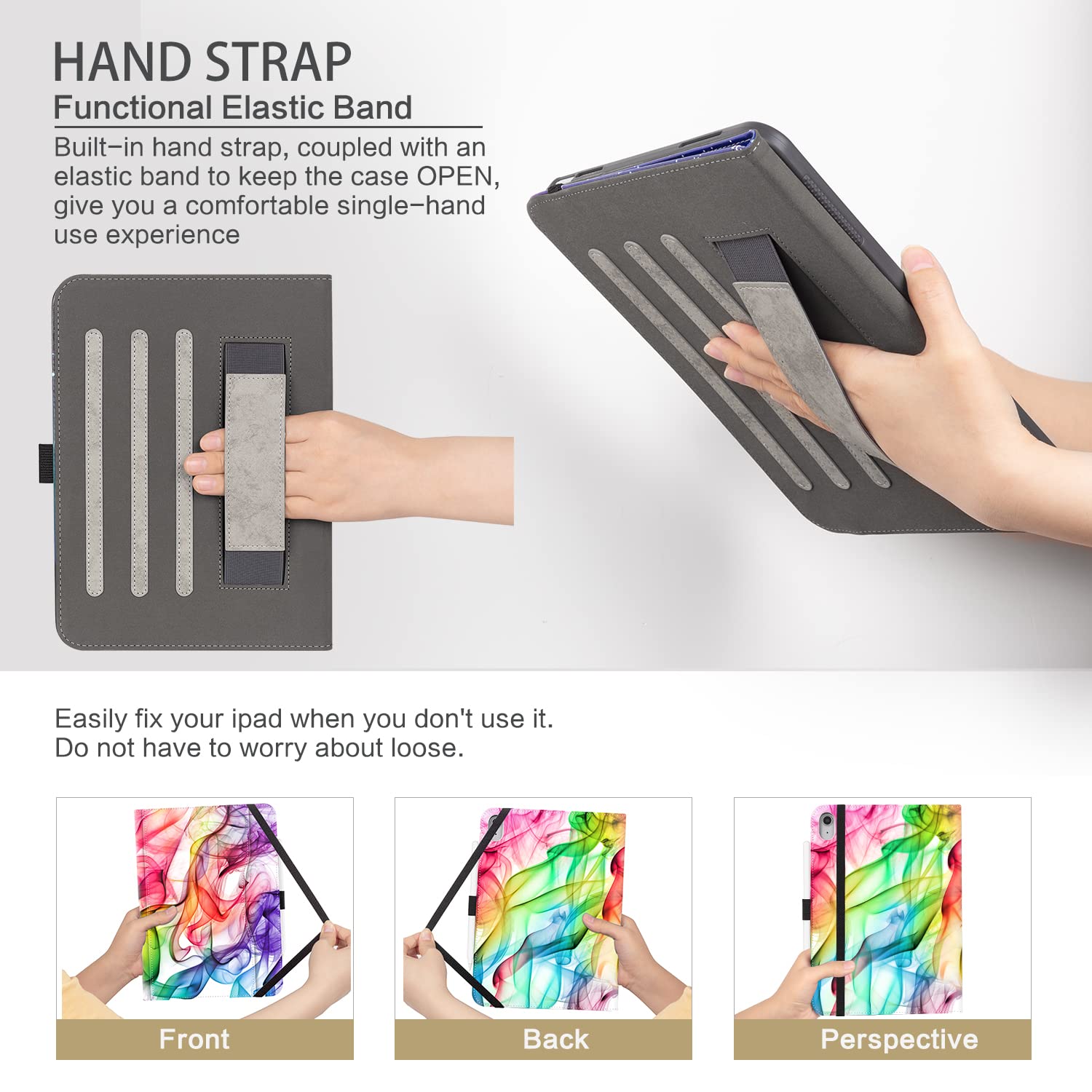 Case For Ipad 10Th Generation Case, For Ipad Case 10Th Generation For Kids Men Women With Pencil Holder, Multi Angle Adjustable