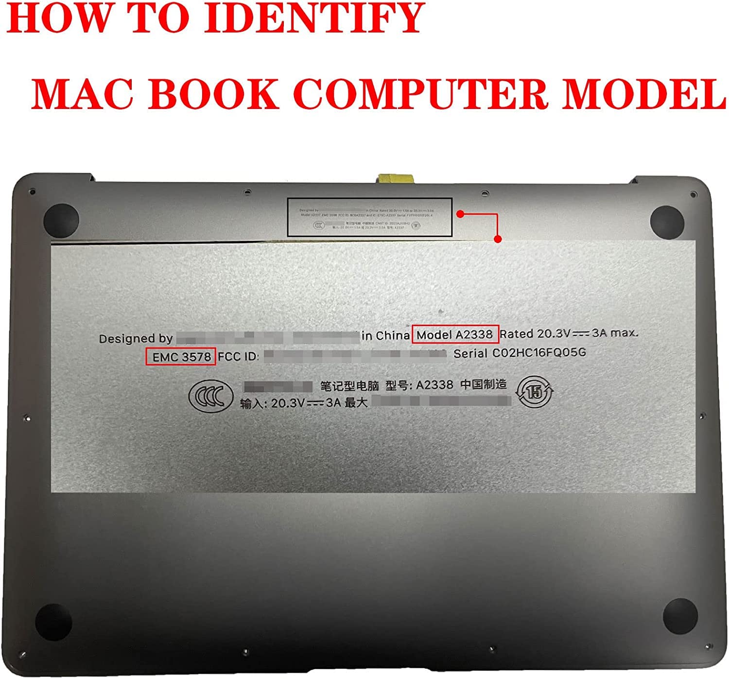 Areiliya Screen Replacement For Macbook Pro 13.3'' A1706 A1708 Late 2016 Mid 2017 Emc 3071 Emc 3163 Emc 2978 Emc 3164 Retina Ful