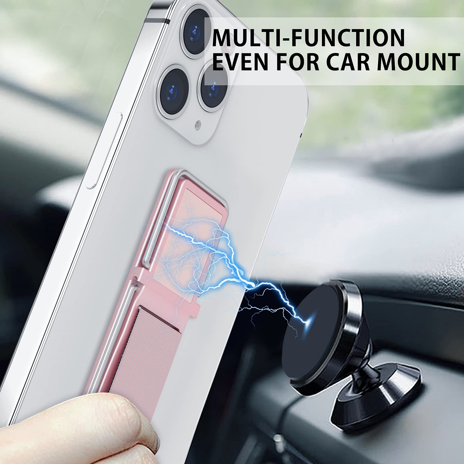 Phone Holder For Hand, Cisid Phone Grip With Stand Strap Finger Loop For Cell Phone Suitable For Iphone Samsung And Most Smartph