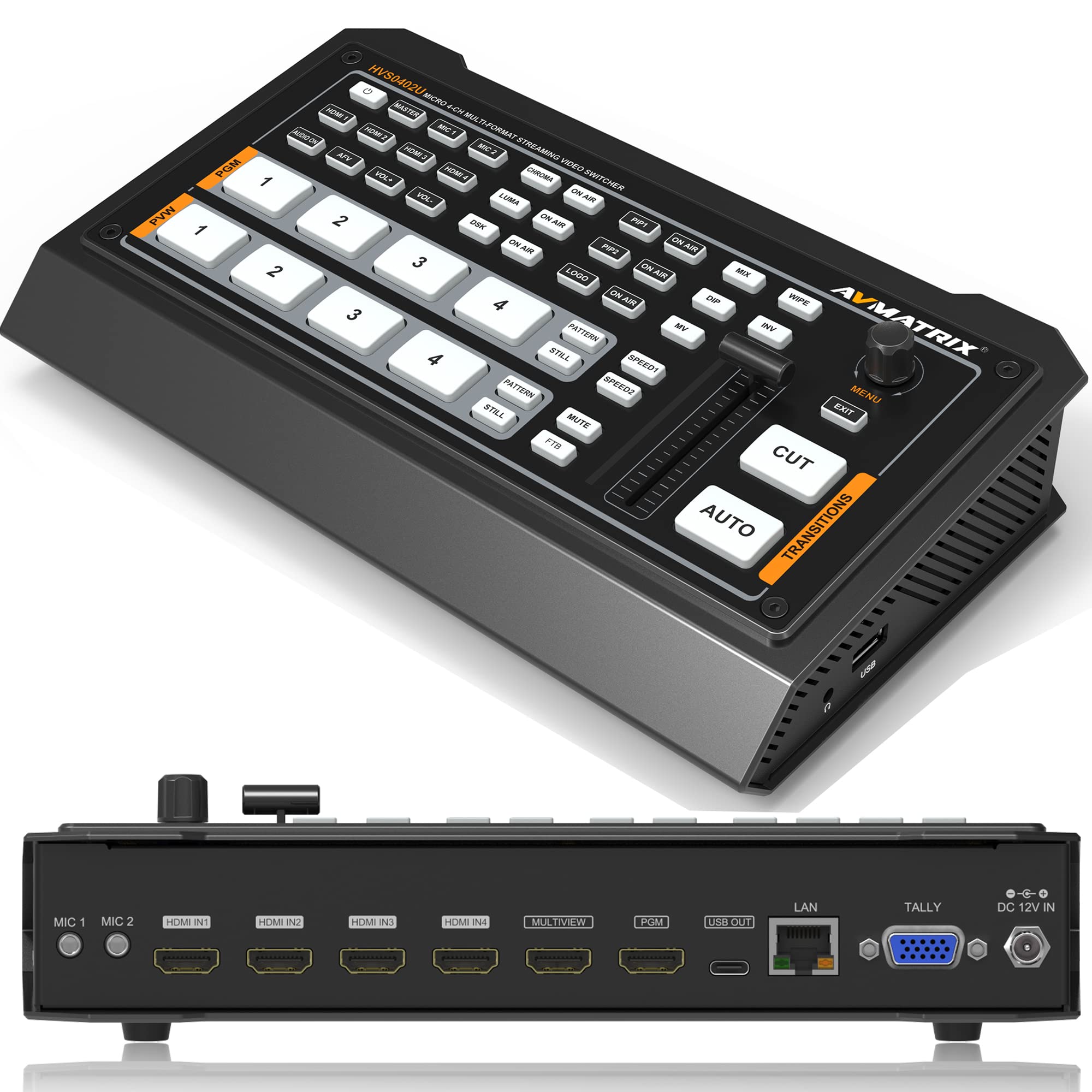 Avmatrix Hvs0402U 4Ch Hdmi Inputs Multi Format Video Switcher To Usb Output For Real Time Live Streaming Tel Medical Tel Conference Tel Education Youtube Twitter