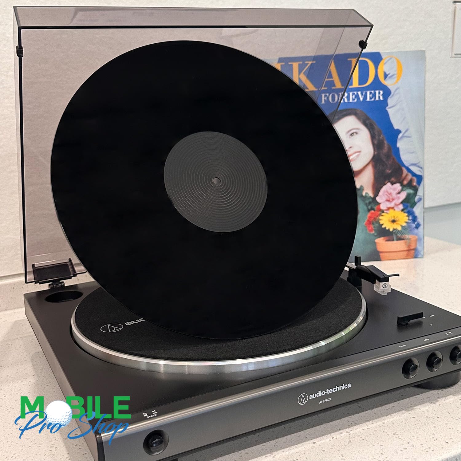 Mobile Pro Shop Acrylic Turntable Mat   Acrylic Slipmat For Vinyl Lp Record Players   Improves Sound Quality & Provides Tighter