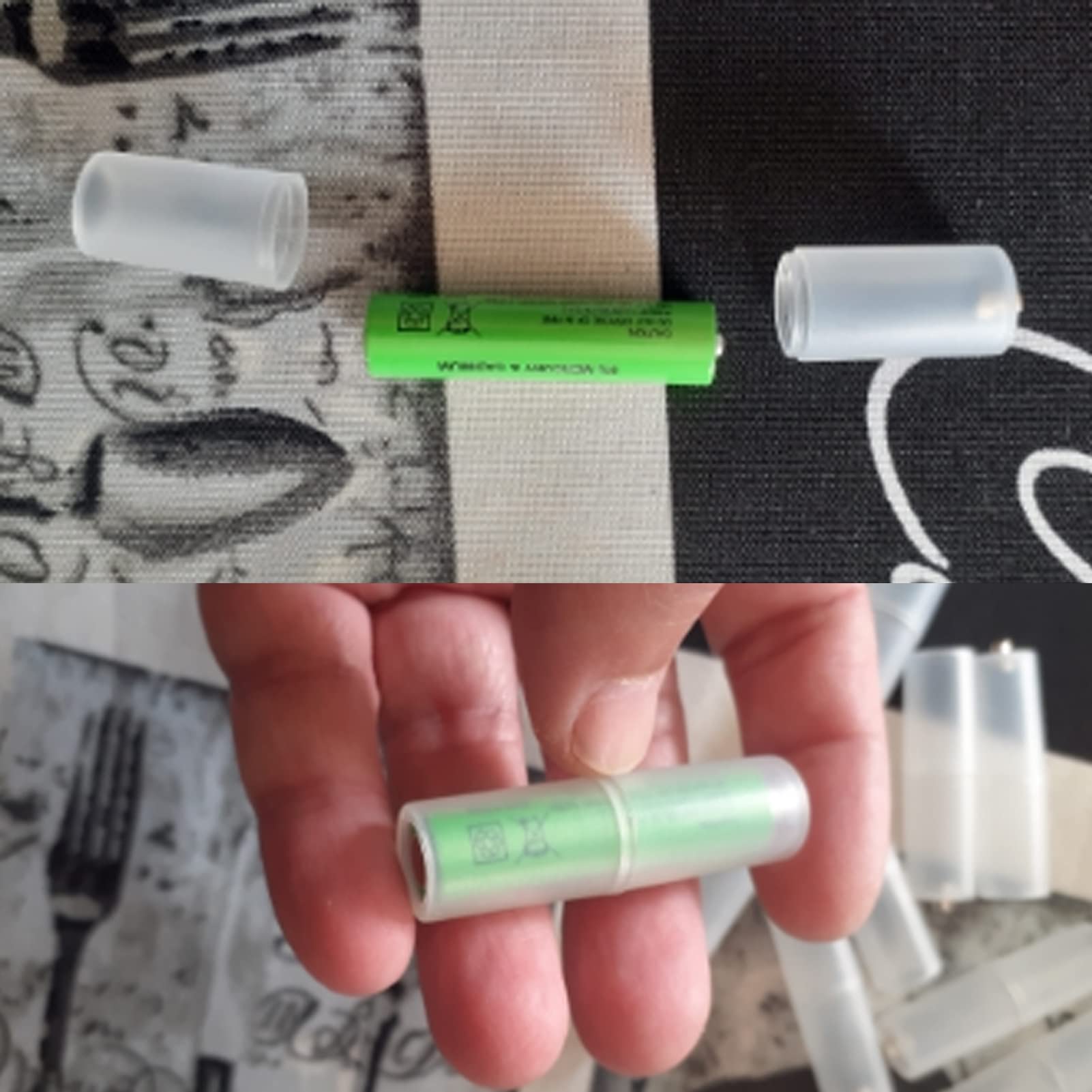 Diann 20Pcs Aaa To Aa Converter Aaa To Aa Battery Adapter Aaa To Aa Battery Converter Holder Aaa To Aa Adapter