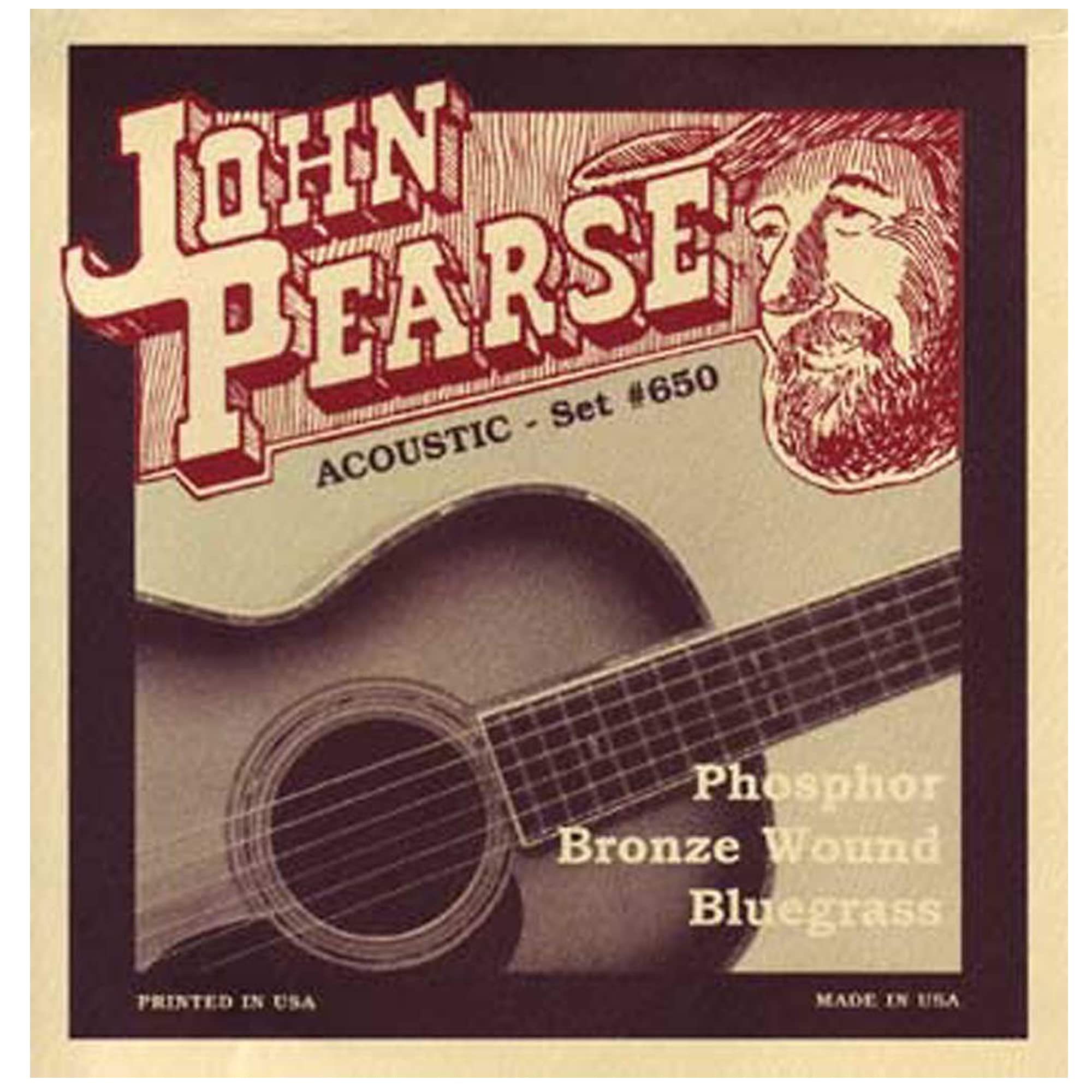 John Pearse Acoustic Strings Phosphor Bronze Bluegrass 12 56 (3 Pack Bundle)