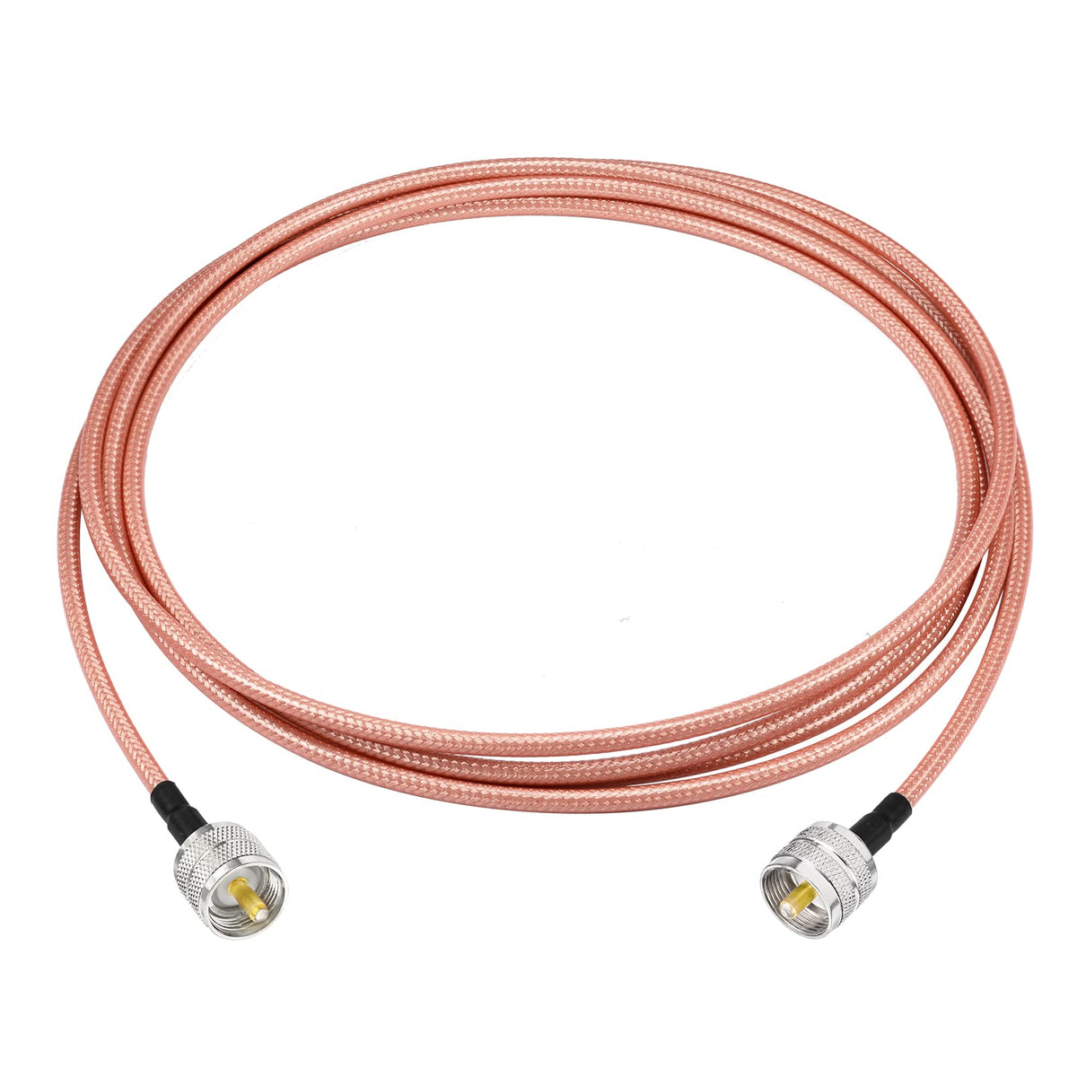 Superbat High Power CB Coax Cable 10ft UHF Male PL-259 to UHF Male PL-259 Jumper Cable RG142 Cable for Outdoor HAM Radios CB Radio Antenna Analyzer Dummy Load SWR Meter