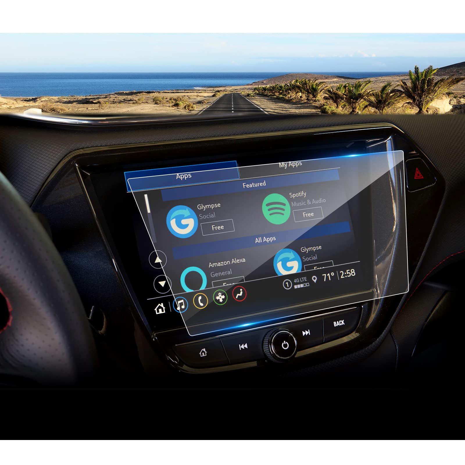 Coleya 2021 2022 2023 Trailblazer Screen Protector For Chevy Trailblazer (Lt/Activ/Rs) 8 Inch Touch Screen, 9H Tempered Glass 20