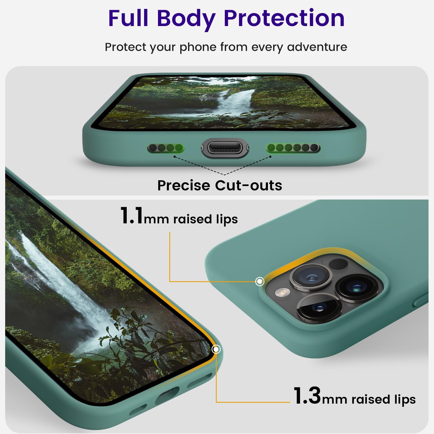 Otofly Designed For Iphone 14 Pro Max Phone Case, Silicone Shockproof Slim Thin Phone Case For Iphone 14 Promax Case 6.7 Inch (P