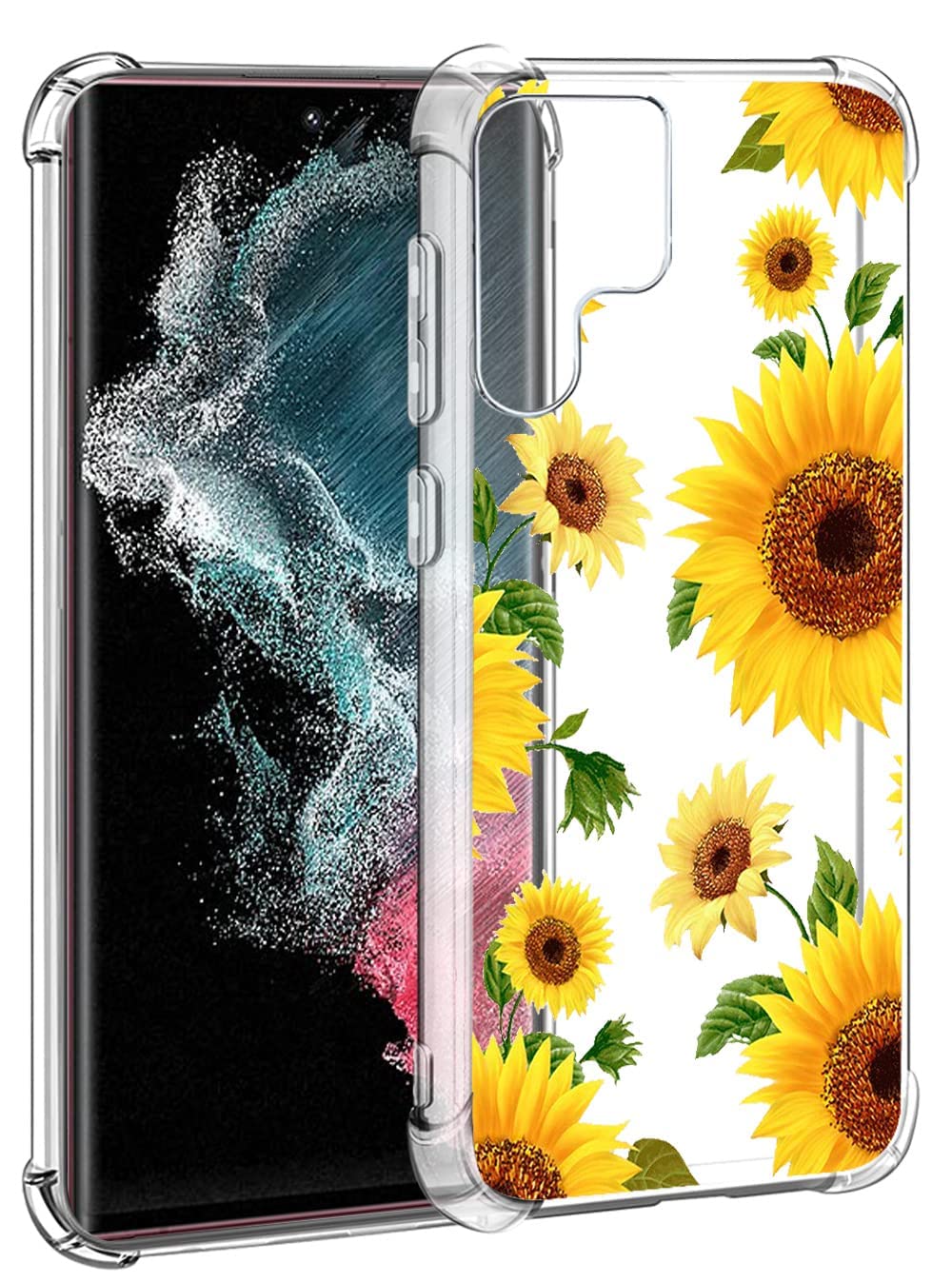 Yjrop (3 Pack) For Samsung Galaxy S23 Ultra Case, Soft Clear Tpu [Scratch Resistant] Drop Silicone Bumper Protection Shockproof