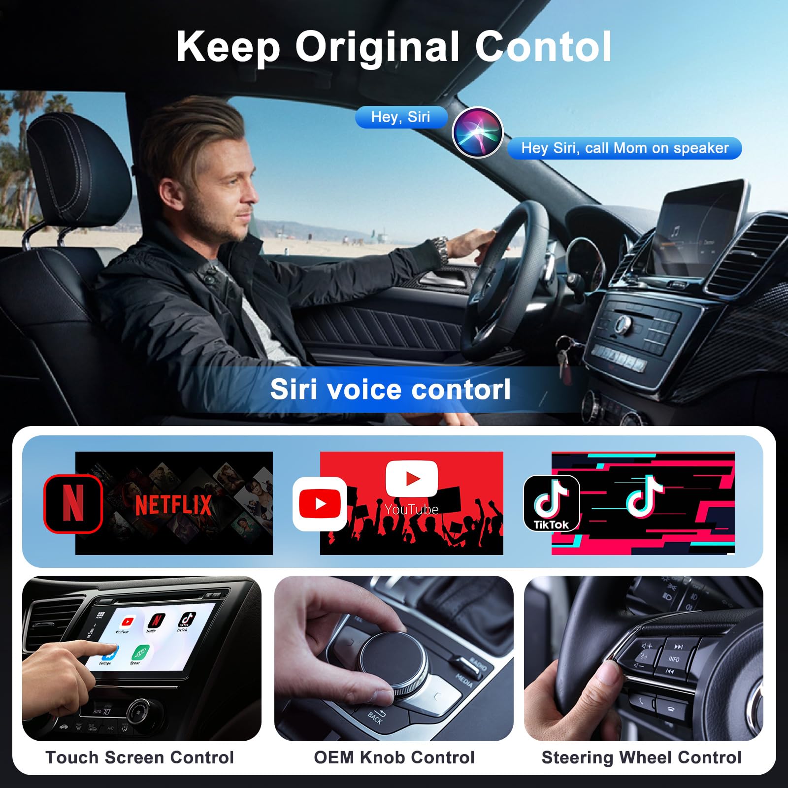 Anytrox Wireless Carplay Adapter Built In Youtube Netflix,Carplay Wireless Magic Box For Wired Carplay To Wireless Support Youtu