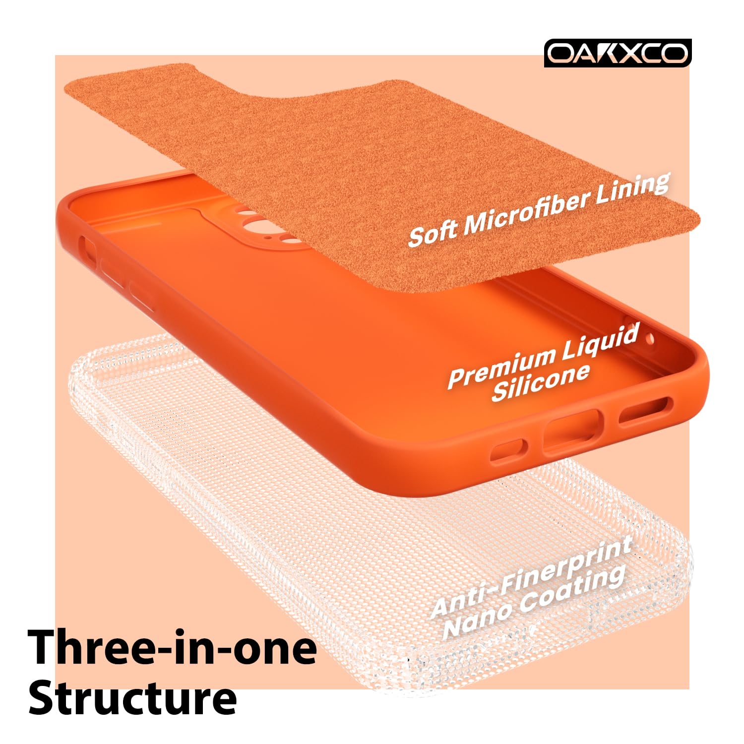 Oakxco For Iphone 12 Pro Case Liquid Silicone, Fluorescent Bright Solid Color, Soft Rubber Gel Elegant Aesthetic Cover, Thin Sli