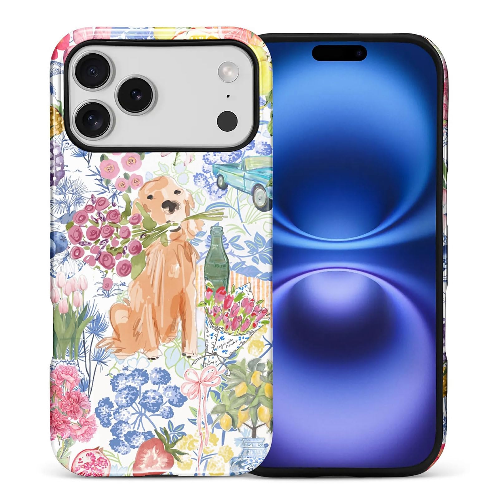 Goodsprout for iPhone 17 Pro Case,Hybrid 2-Layer Hard Shell + Silicone Protective Case -Resistant Shockproof- Ally s Dog s Cut