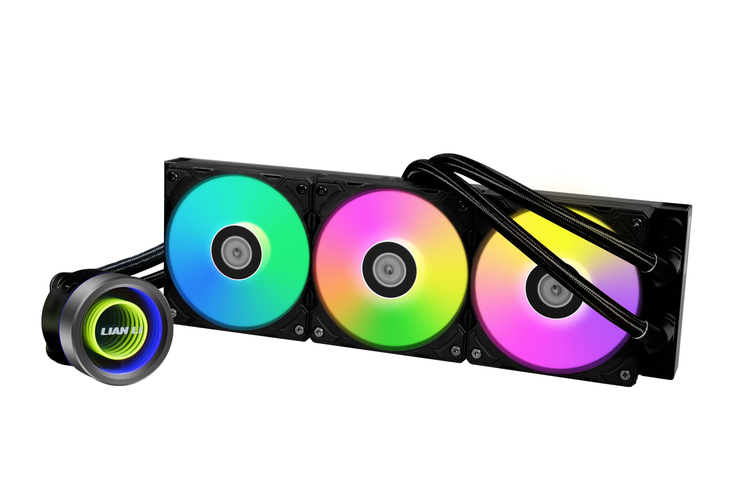 Lian Li GA II Trinity 360 - AIO CPU Liquid Cooler 360mm - Pre-installed ARGB daisy-chainable radiator fans or UNI FAN SL-INF fan