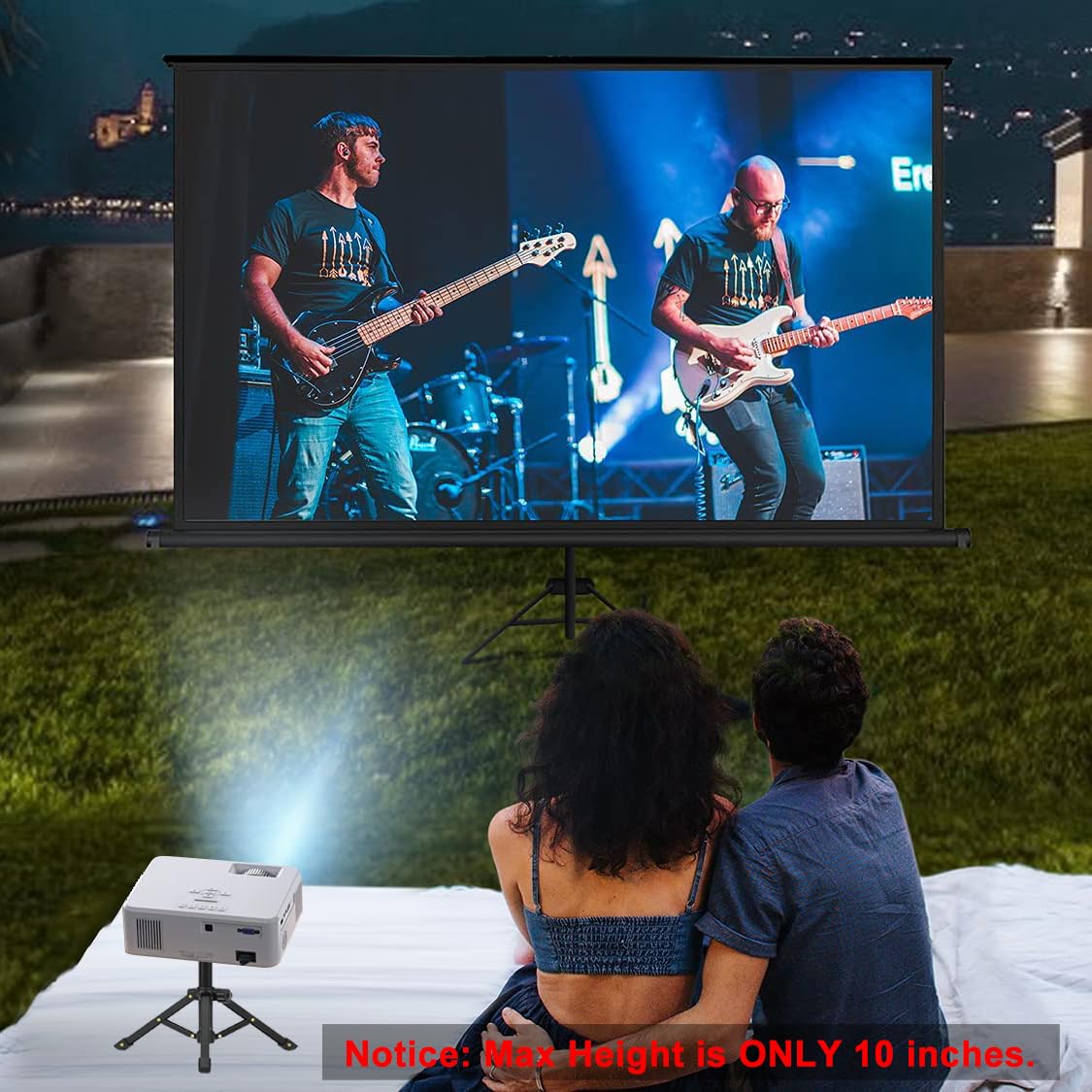 Jcwiny Mini Projector Stand, All Metal Mini Tripod Desktop Tabletop Stand Compact Desk Tripod For Mini Projector, Logitech Webcam, Iphone, Camera, Smooth 4, Osmo Mobile, Vimble 2