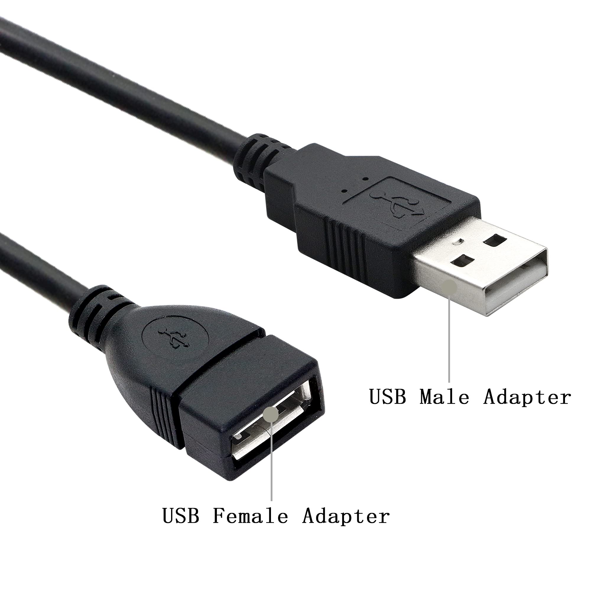 Pngknyocn 20Cm Male To Female Usb Cable With On/Off Switch, For Usb Fan, Led Desk Lamp And Other Computer Peripheral Low Power E