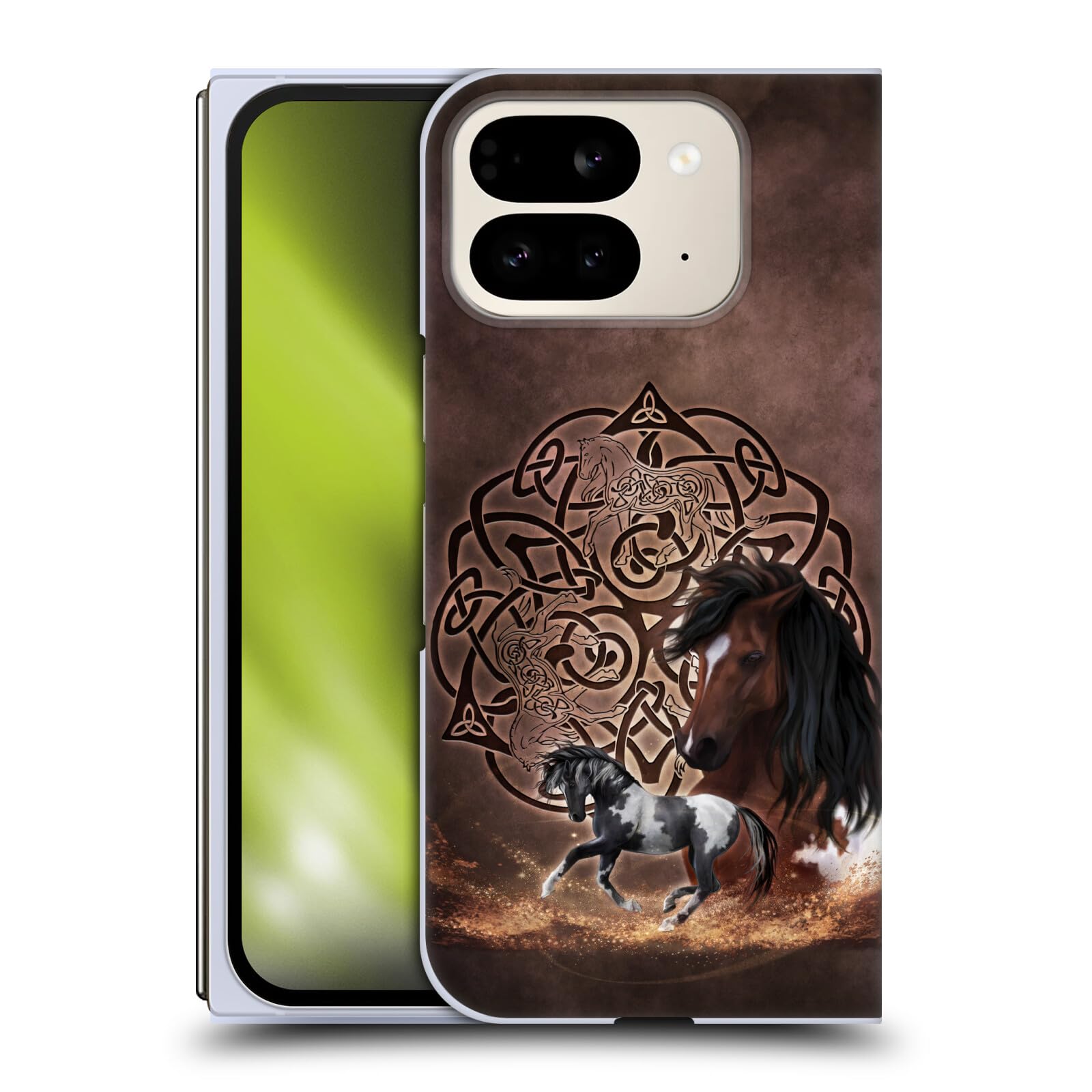 Head Case Designs Officially Licensed Brigid Ashwood Horse Celtic Wisdom Hard Back Case Compatible with Google Pixel 9 Pro Fold