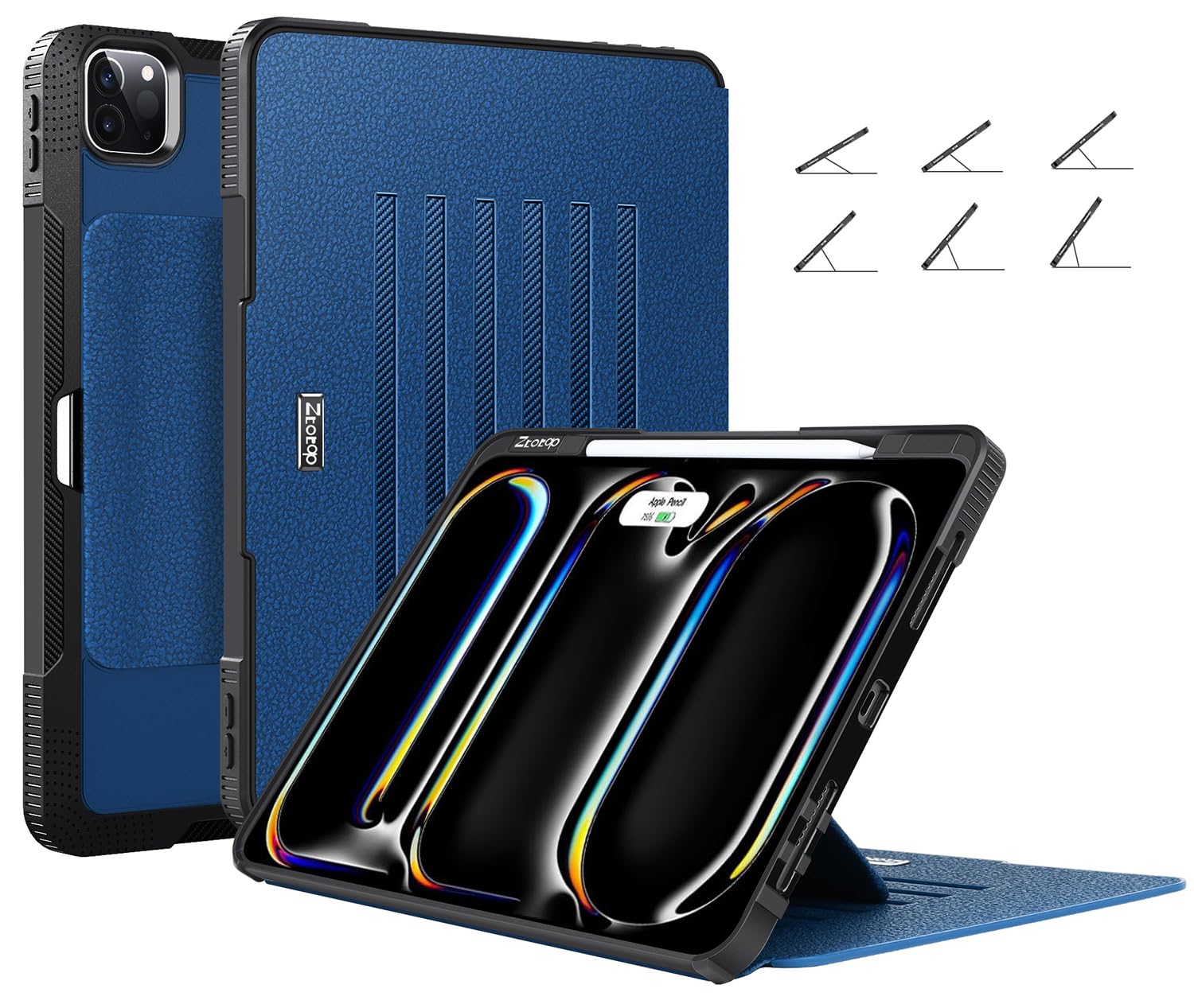 Ztotopcases For New Ipad Pro 13 Inch Case 7Th Gen M4(2024)/ Pro 12.9 Inch 6Th/5Th/4Th Generation 2022/2021/2020, [6 Magnetic Sta