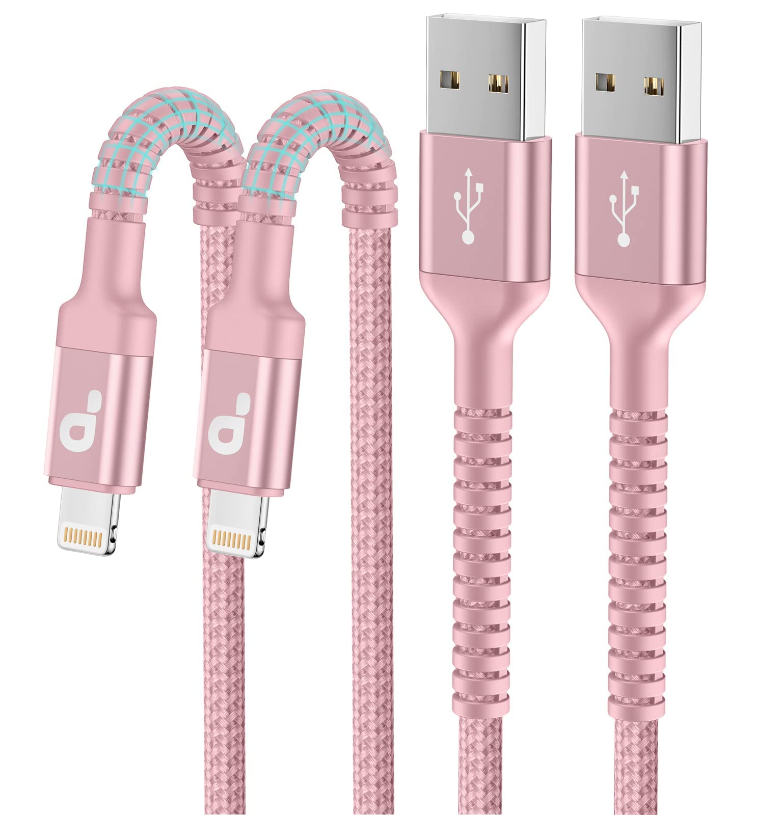 Long Iphone Charger 10Ft, 2Pack Lightning Cable [Apple Mfi Certified] Iphone Charger Cord Usb To Lightning Cable Compatible With