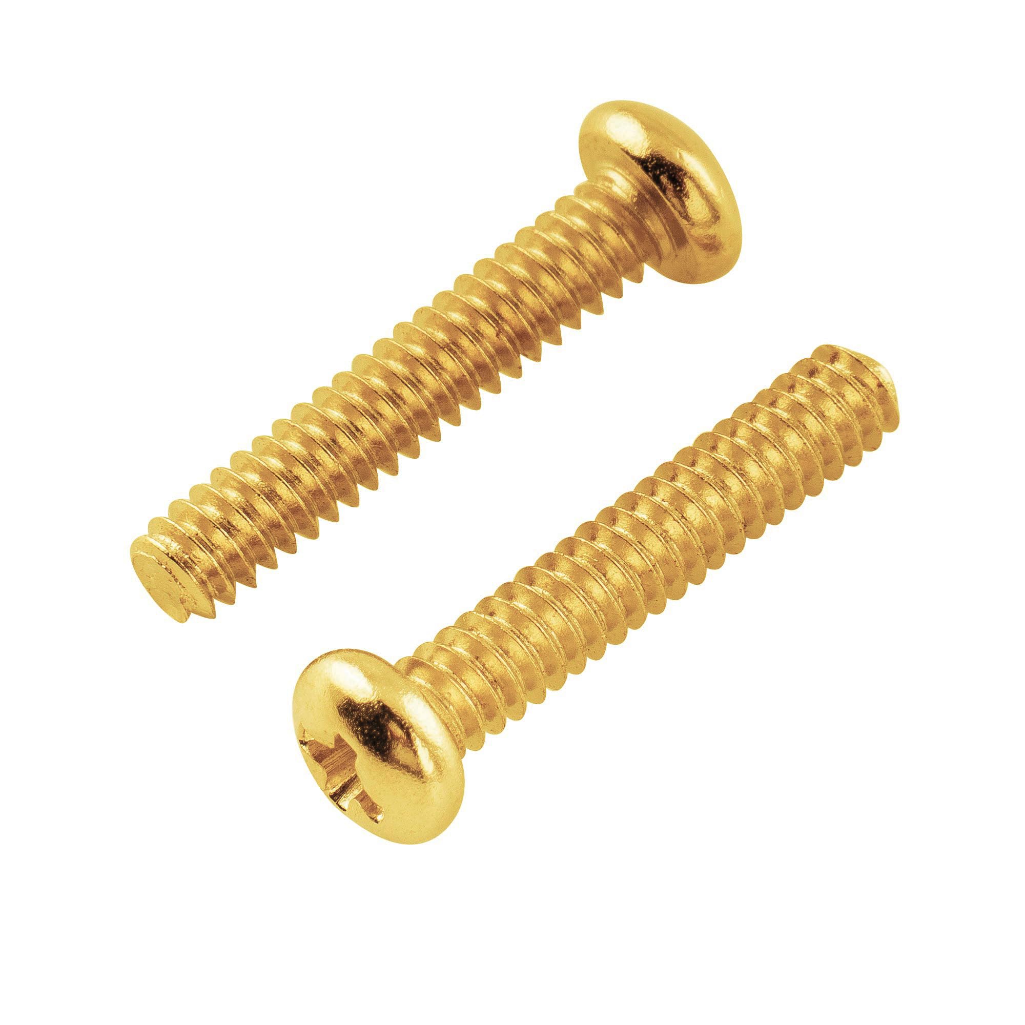 Musiclily Basic 2.8X17Mm Metal Metric Thread Single Coil Pickup Mounting Screws For Strat Stratocaster/Tele Telecaster Electric