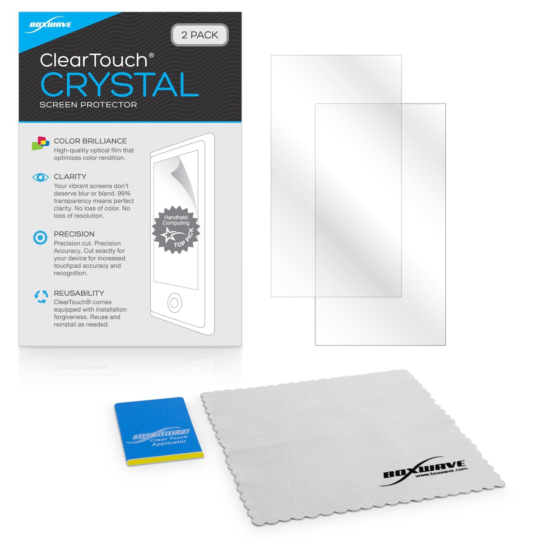 Boxwave Screen Protector Compatible With Zebra Tc51   Cleartouch Crystal (2 Pack), Hd Film Skin   Shields From Scratches