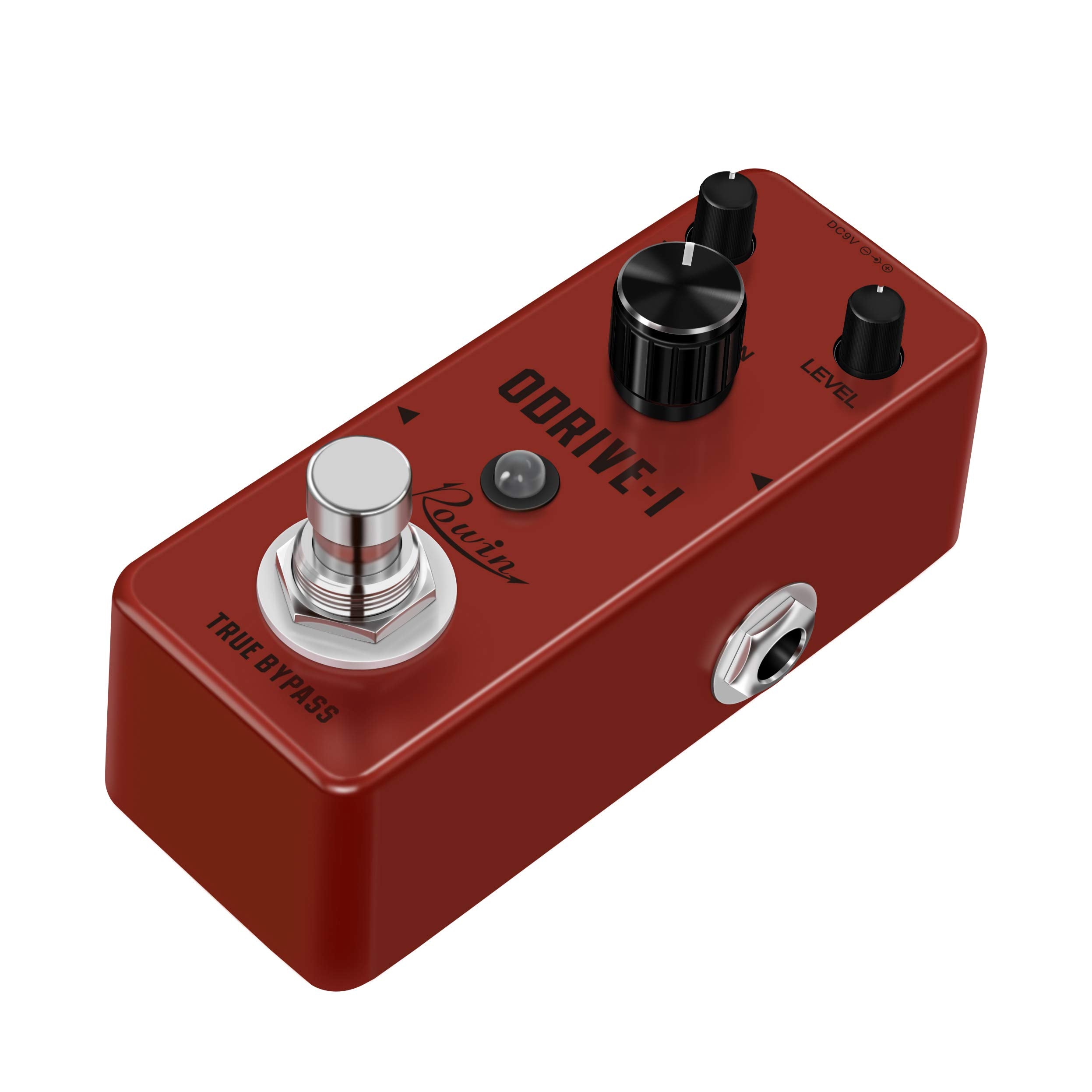 Rowin Overdrive Guitar Effect Pedal Mini Analog Pedal Classic Blues True Bypass Dc 9V Red Lef 302A