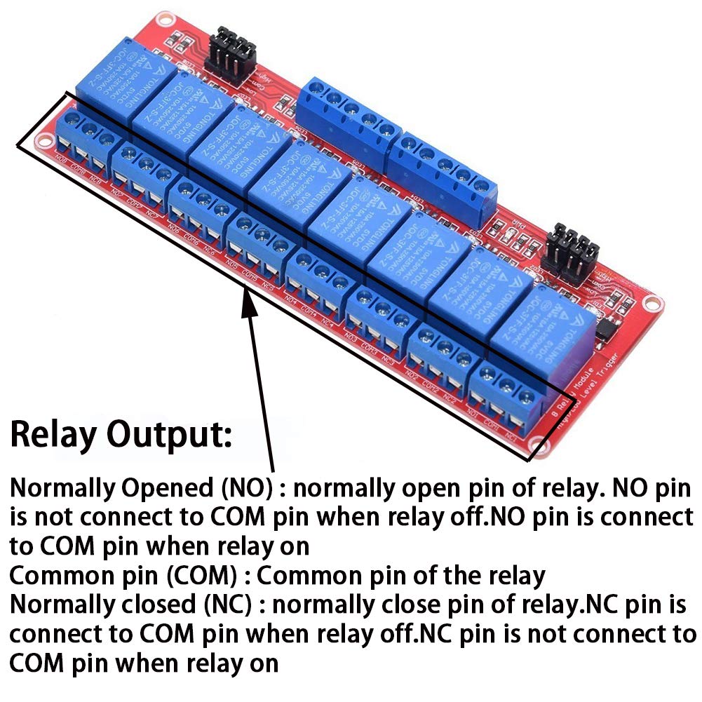 Anmbest 8 Channel 24V Relay Module With Optocoupler High Or Low Level Trigger Expansion Board For Raspberry Pi Arduino