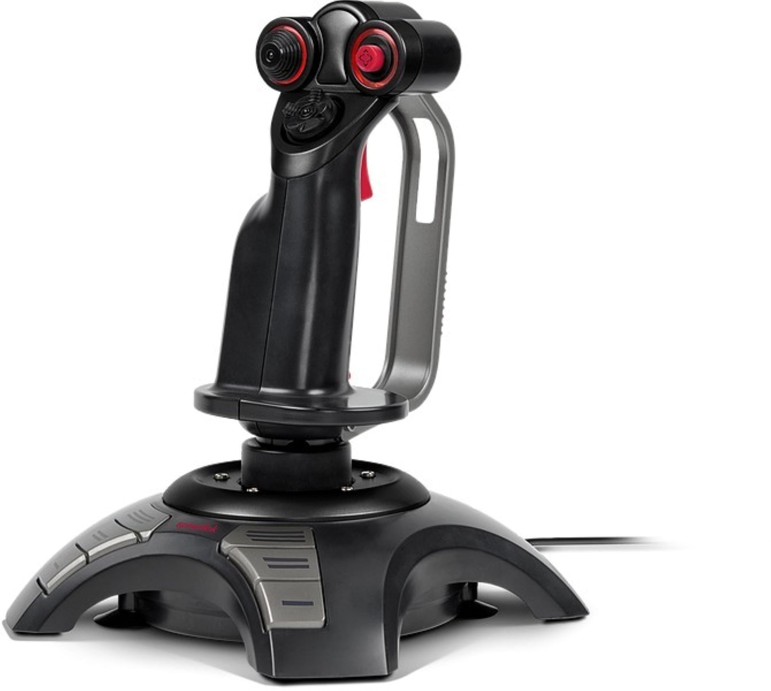 SPEEDLINK PHANTOM HAWK Flightstick with Hand Rest for Right-handed Use, Black