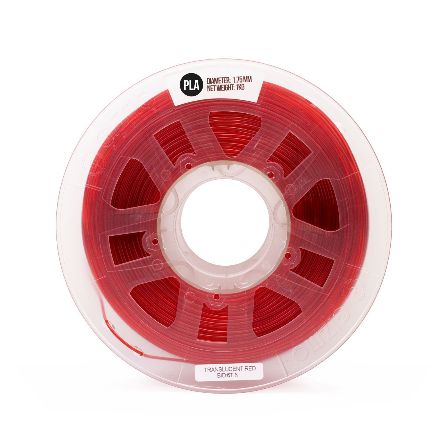 Gizmo Dorks 3Mm (2.85Mm) Pla Filament 1Kg / 2.2Lb For 3D Printers, Translucent Red