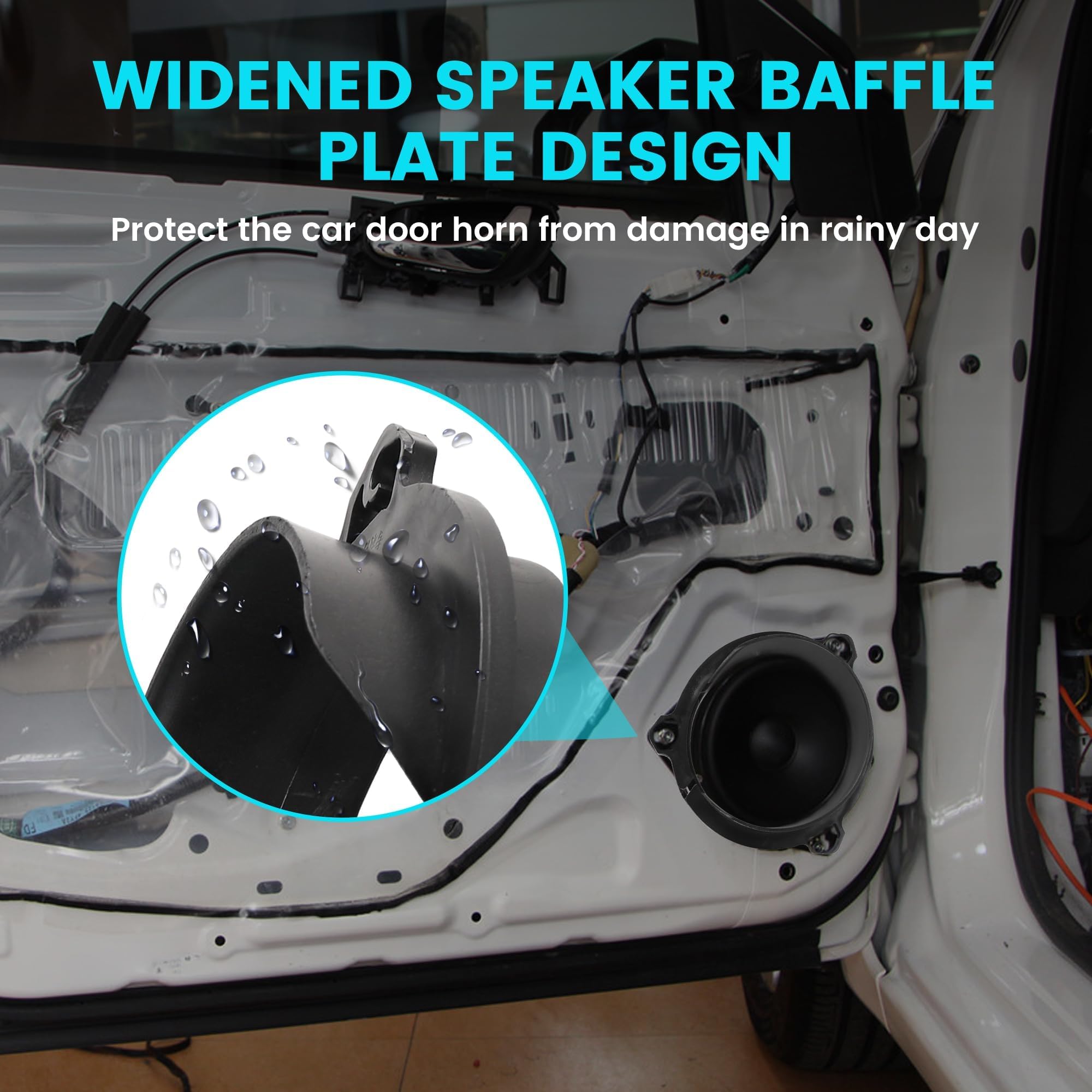 Nuith Door Speakers Adapter With Speaker Wiring Harness Fit For Select 1998 2015 Toyota 4 Runner/Rav4/ Corolla, Scion 2004 2014