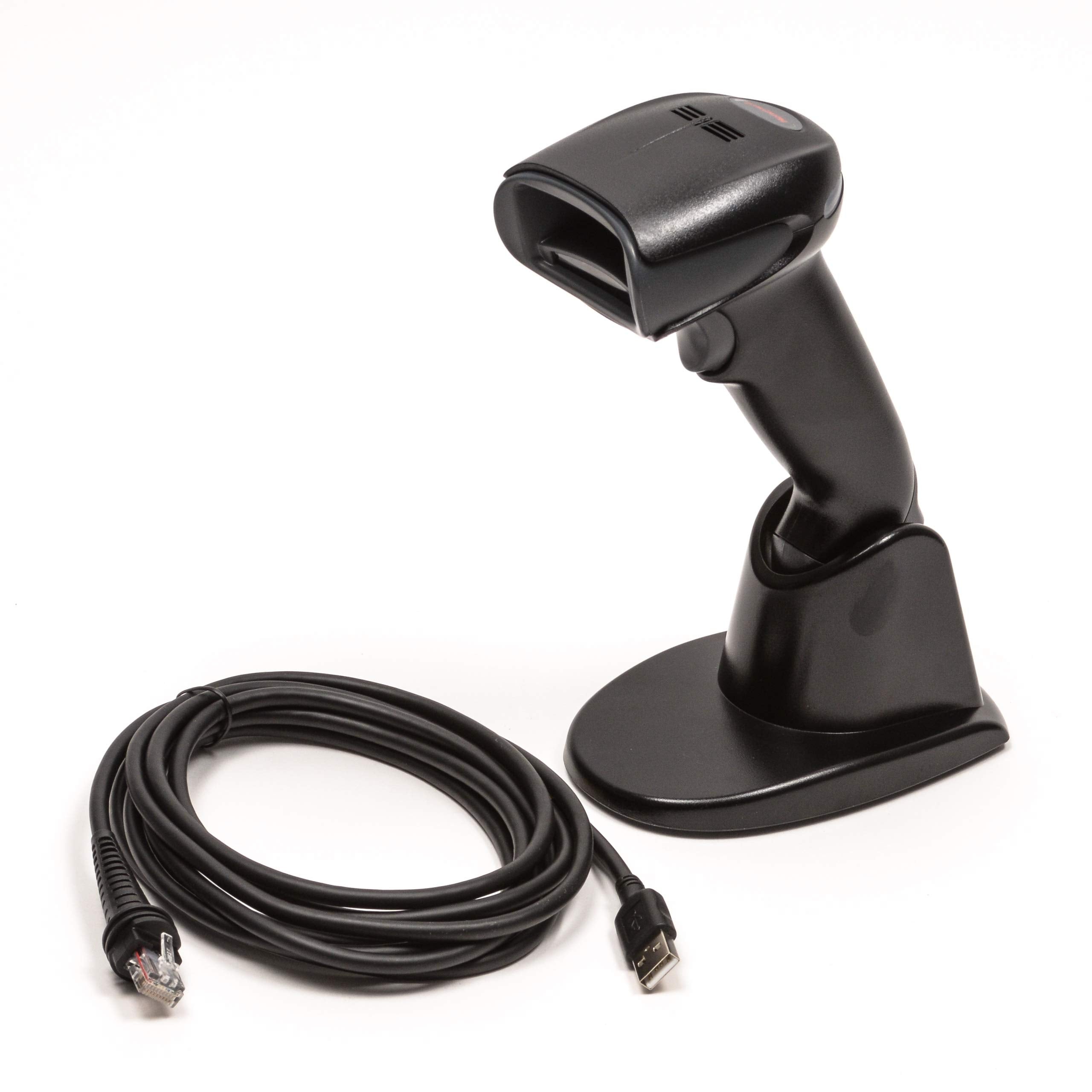 Honeywell 1900gSR-2USB-2 Xenon 1900g Handheld 1D and 2D Barcode Reader with Integrated Ratchet Stand, Standard-Range Focus, Blac