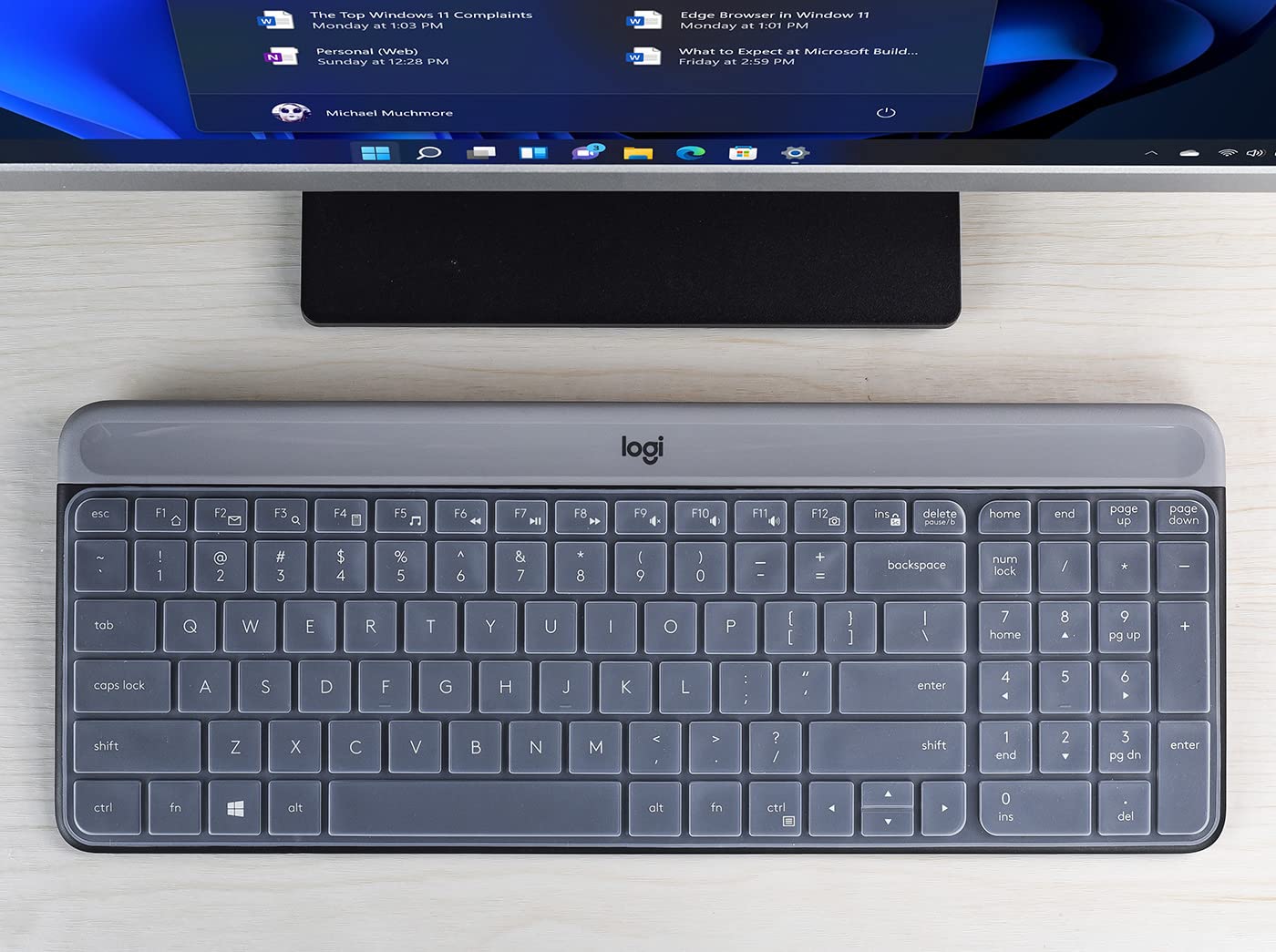 Keyboard Cover For Logitech Mk470 Slim Wireless Keyboard & Logitech K580 K585 Slim Multi Device Wireless Keyboard Cover Skin, Lo