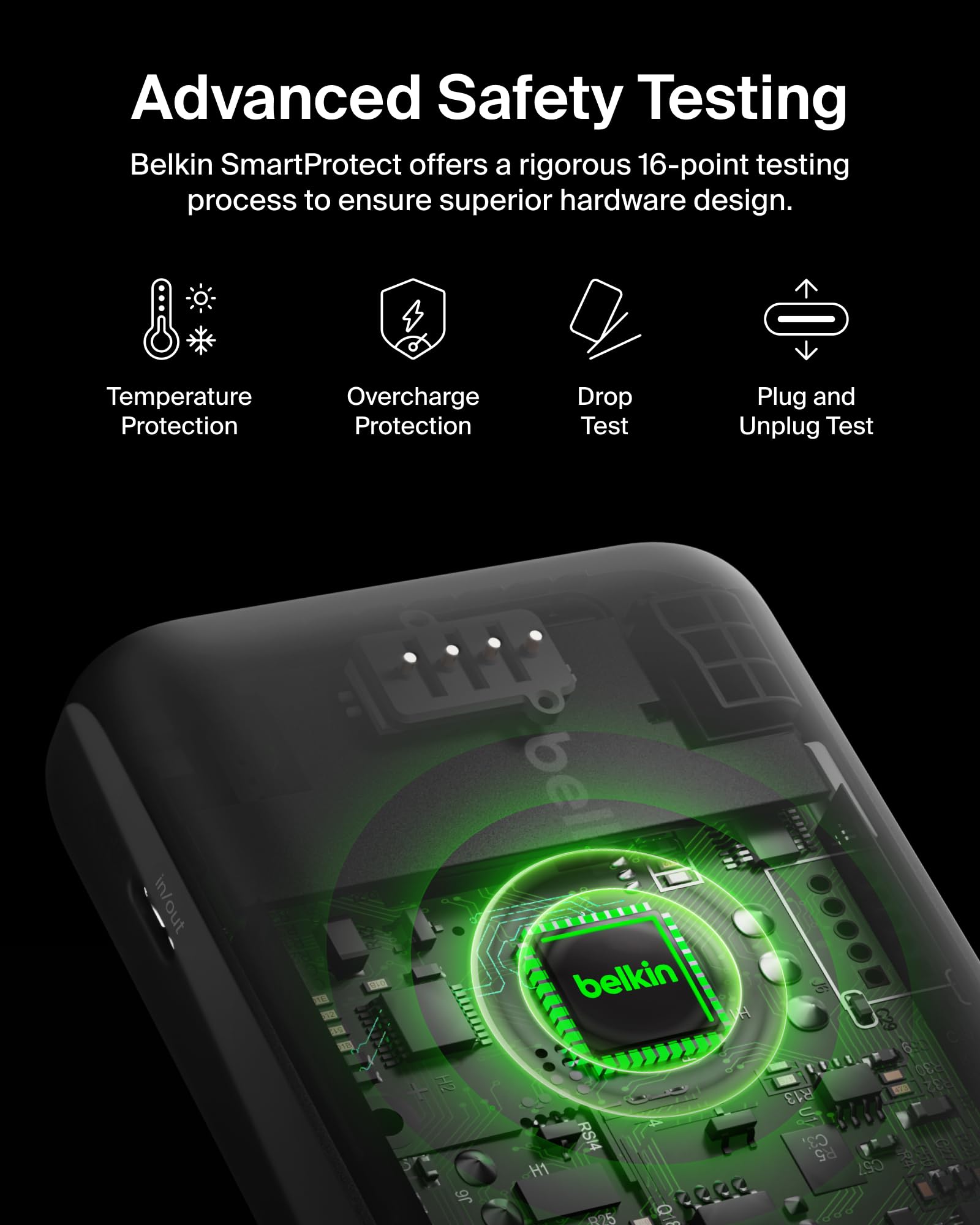 Belkin Portable Charger, Magsafe Charger Wireless Power Bank - 7.5W Wireless Charger - Portable Magnetic Battery Pack - Iphone 1