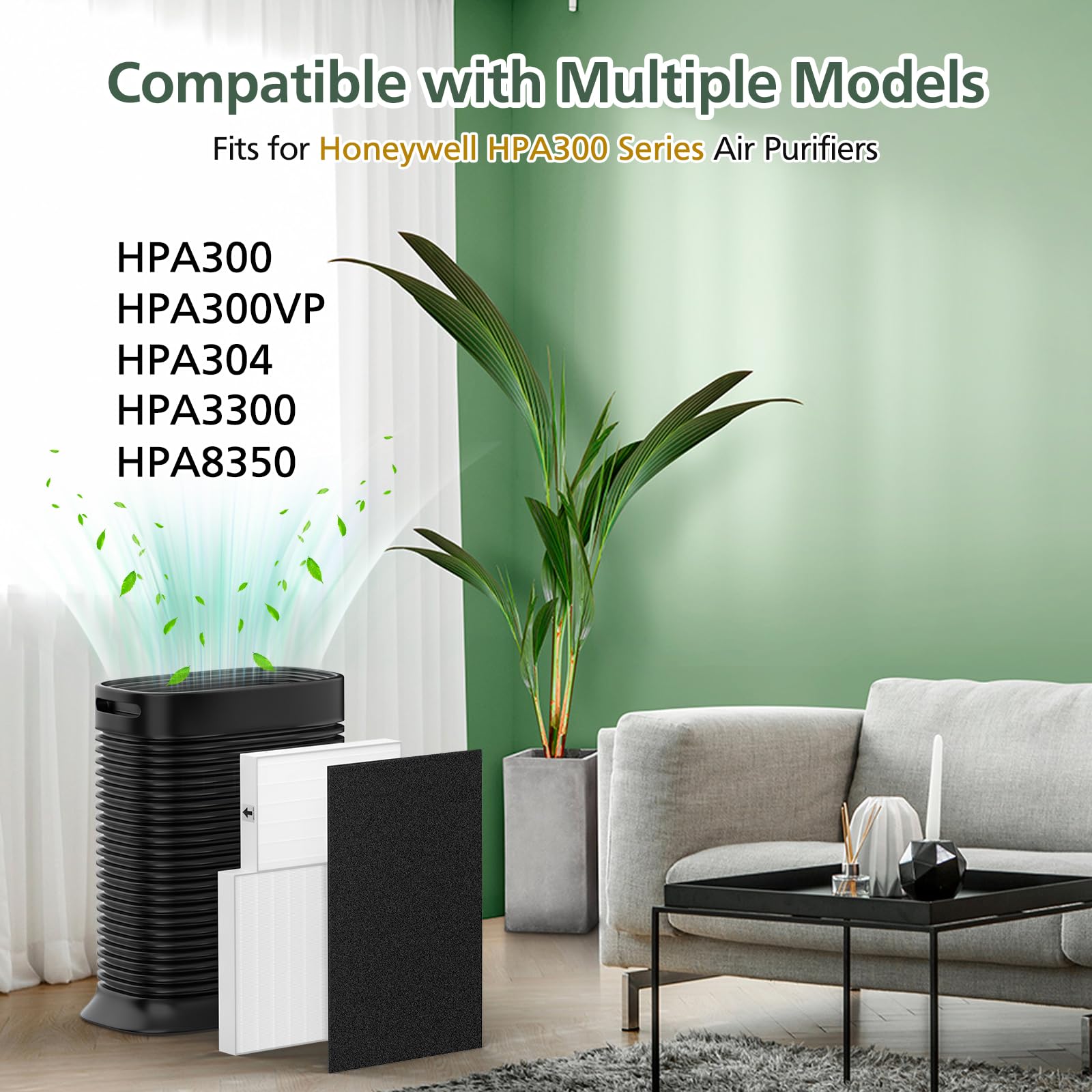 Hpa300 True Hepa Filter Replacement Compatible With Honeywell Air Purifier Hpa300 Series, Hpa300, Hpa304, Hpa8350, Hpa300Vp, Hpa