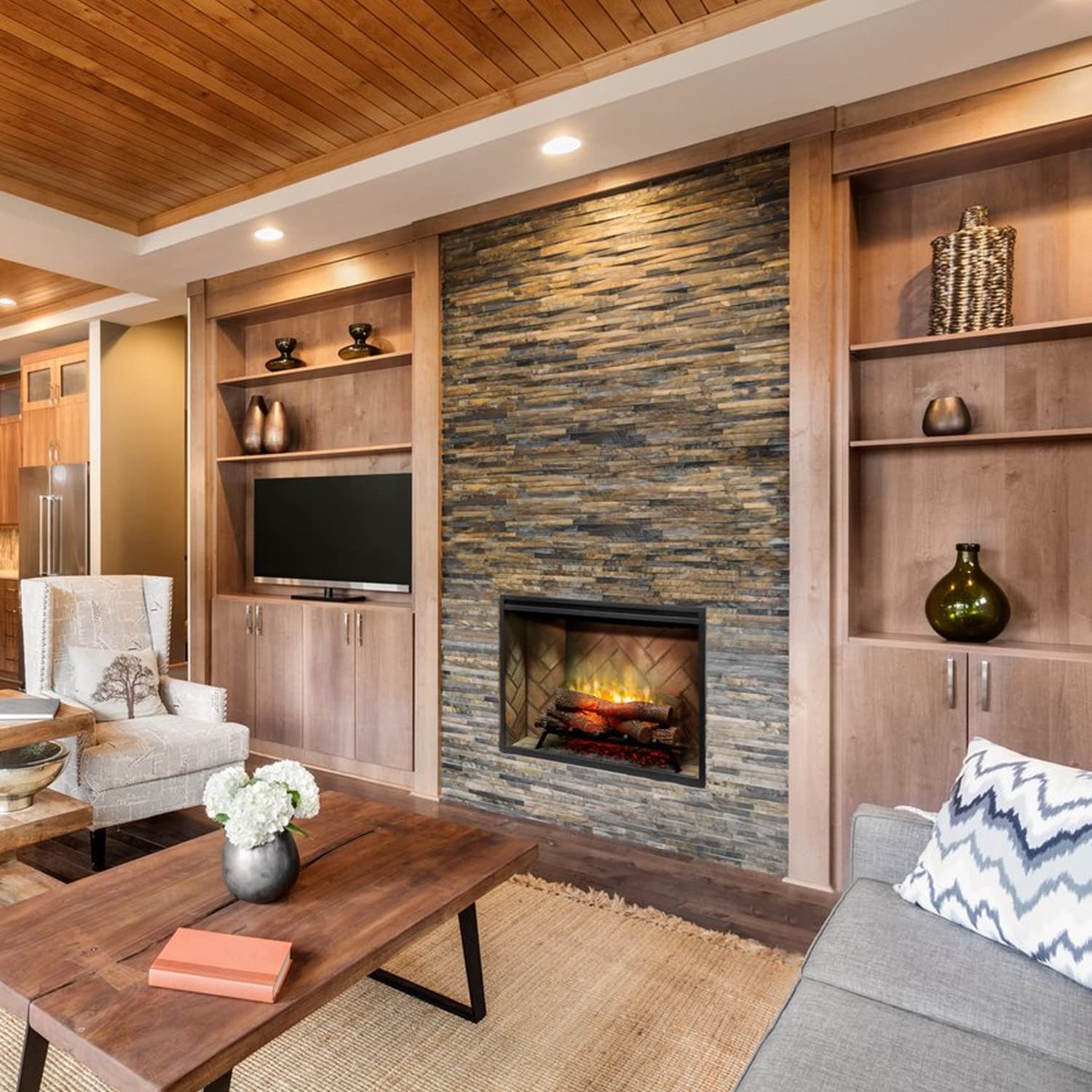 Dimplex Revillusion� 36' Built In Firebox (Model: Rbf36), 4435/6739/8786 Btu, 120/208/240 Volt, 1375/1975/2575 Watt, Herringbone