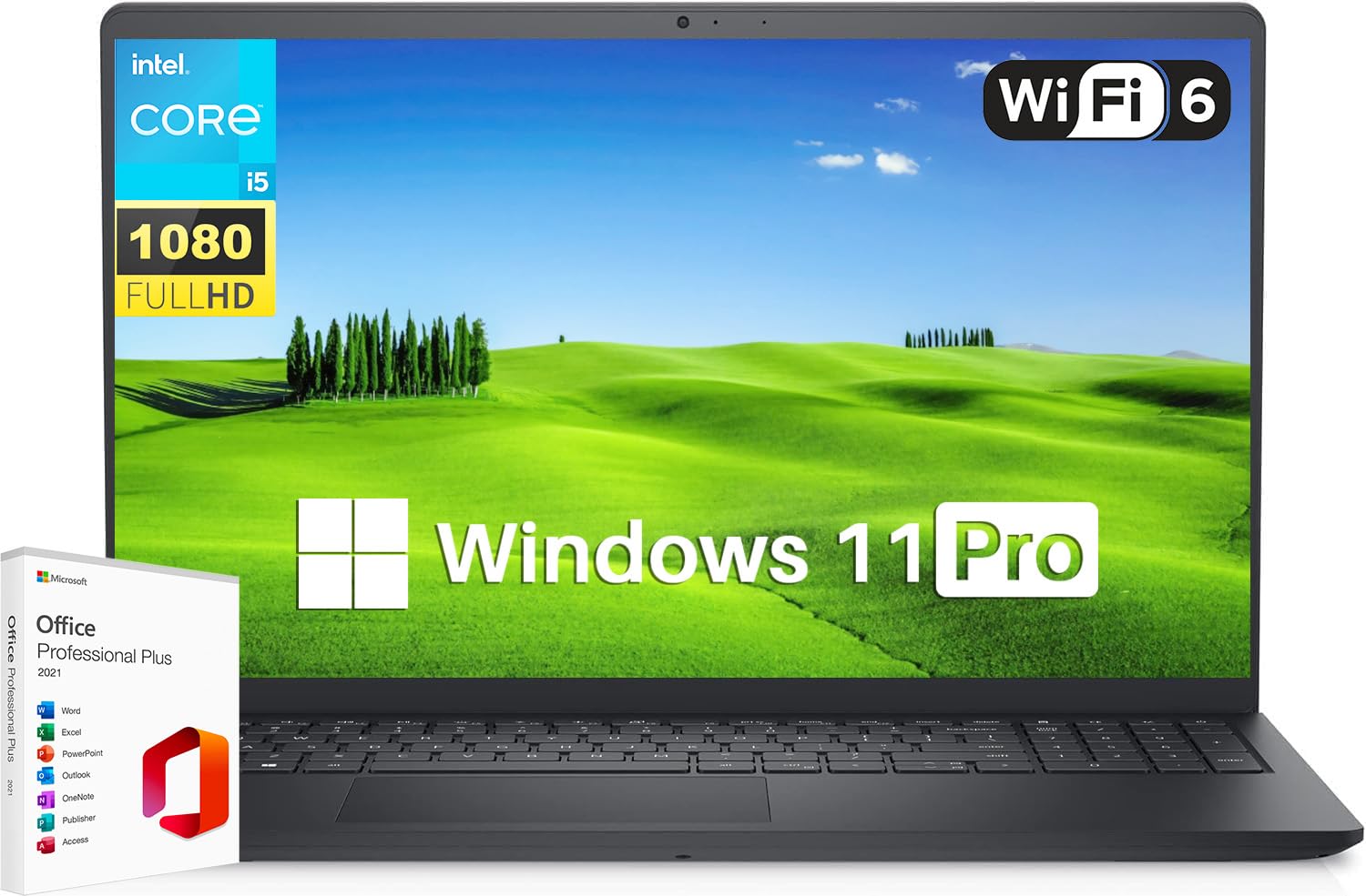 Dell Inspiron 15 3520 Laptop Computer 2024, 120Hz 15.6'' Fhd Laptop With Microsoft Office Lifetime License, 64Gb Ram, 1Tb Ssd, I